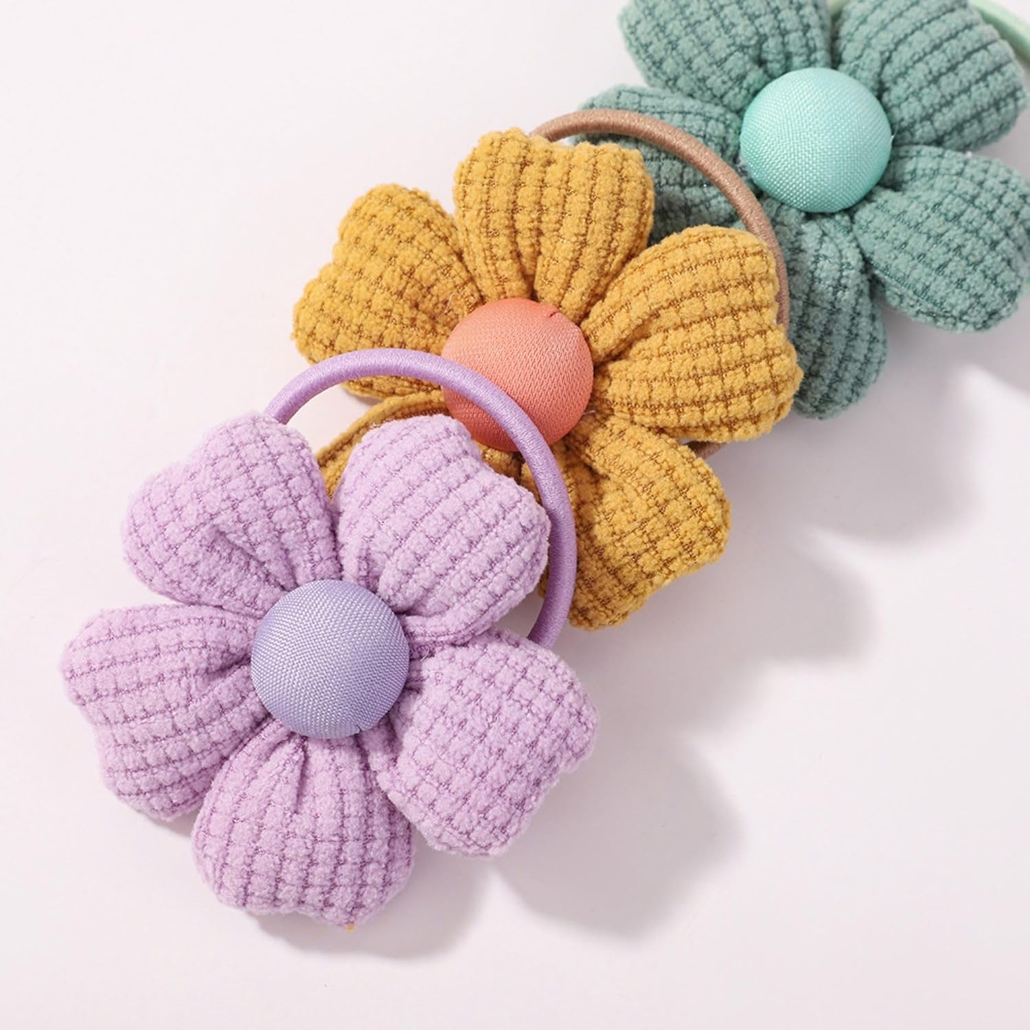 JOVALA 14 PCS Baby Hair Ties for Girls Flowers Toddler Elastic Hair Bands Small Ponytail Holder Elastic Rubber Bands Hair Accessories for Baby Girls Infants Kids Toddler Children image number 5