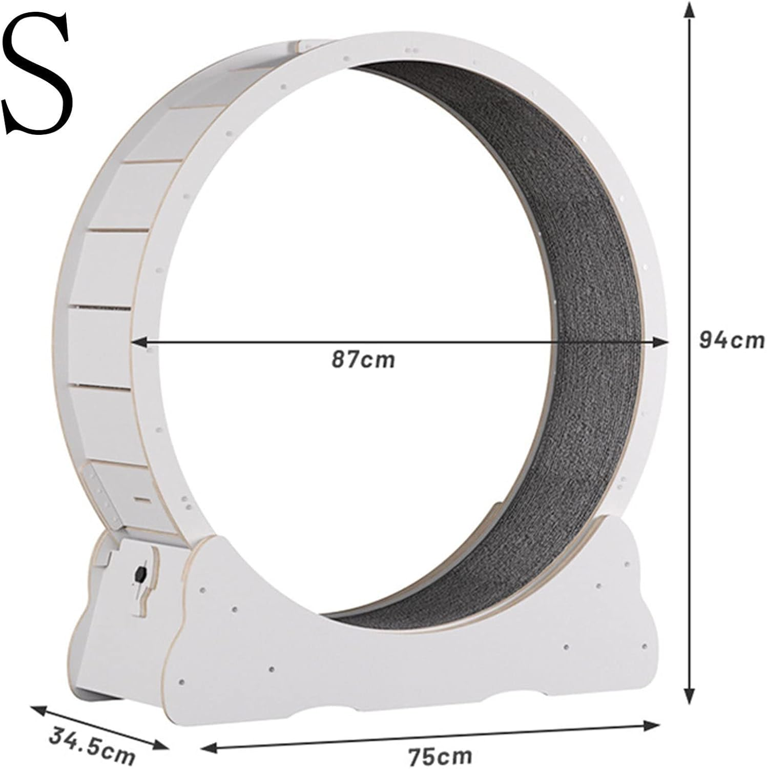 Cat Exercise Wheel,Running,Spinning,And Scratching Fun,Cat Spinning Wheel,Cat Treadmill with Carpeted Runway,Kitty Cat Sport Toy,Great for Physical Activity and Reducing Boredom,Pink-S image number 6