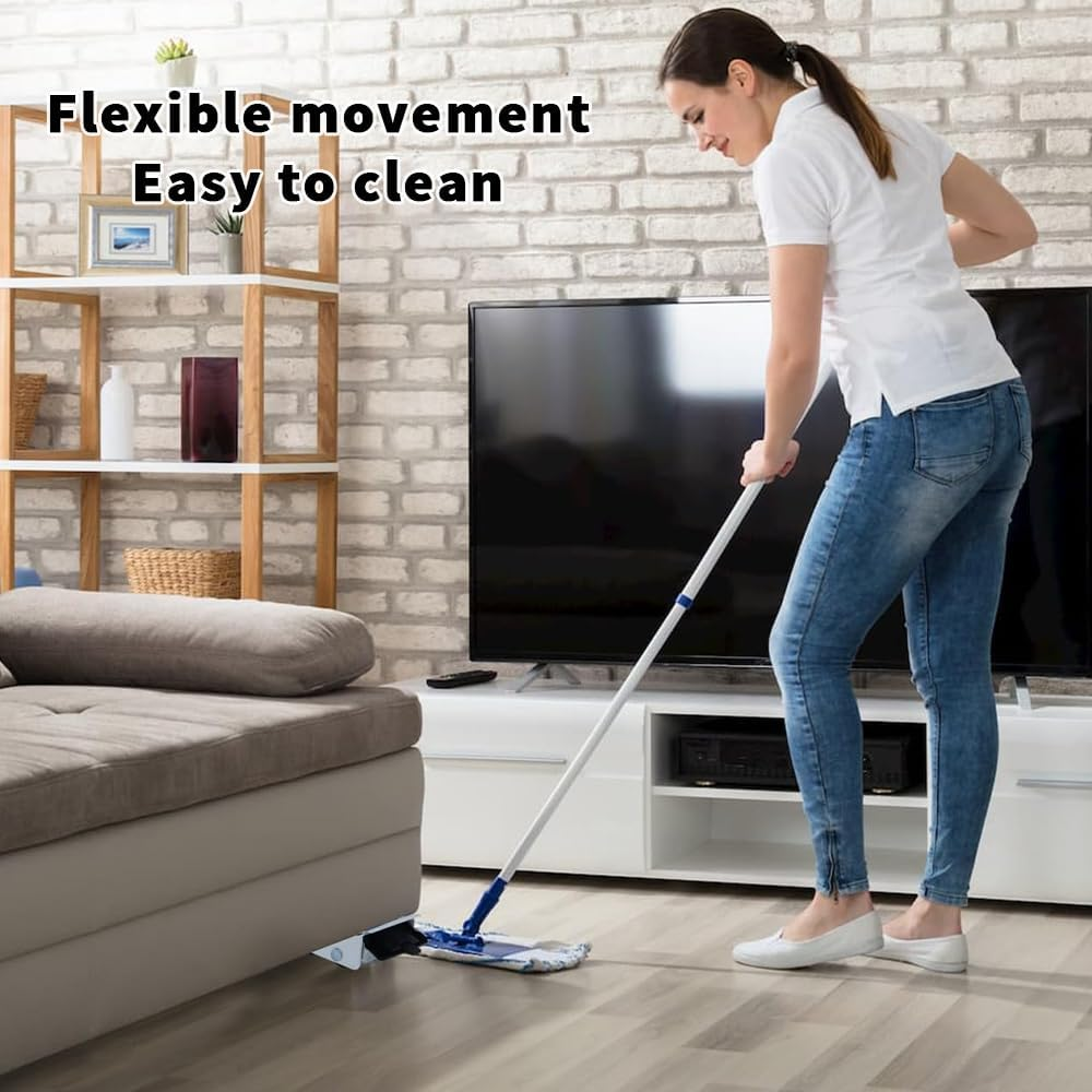 TOMVAES Universal Mobile Base Fridge Stand, Furniture Mobile Roller, Extendable Appliance Rollers Mobile Washing Machine Base, for Washing Machines, Refrigerators, Dryers, Dishwashers (White) - White image number 6