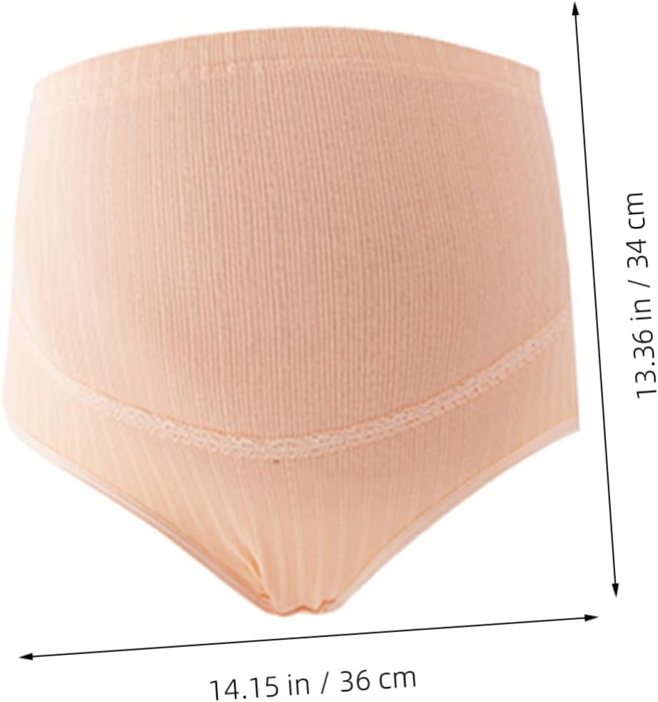 SAFIGLE 3Pcs High Waist Cotton Maternity Panties Adjustable Stomach Lift Nursing Underwear for Pregnant Women Comfortable Stretchy Breathable Support image number 2