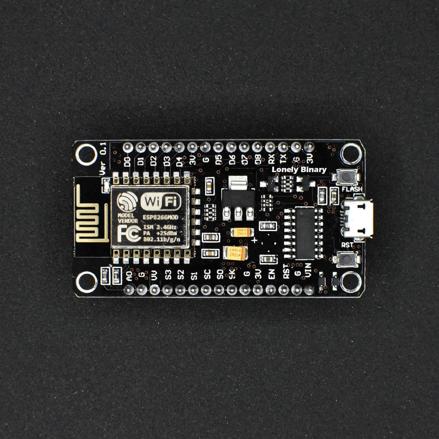 Lonely Binary 3-Pack ESP8266 Full Size Wifi Development Board Compatible with Arduino and Micropython