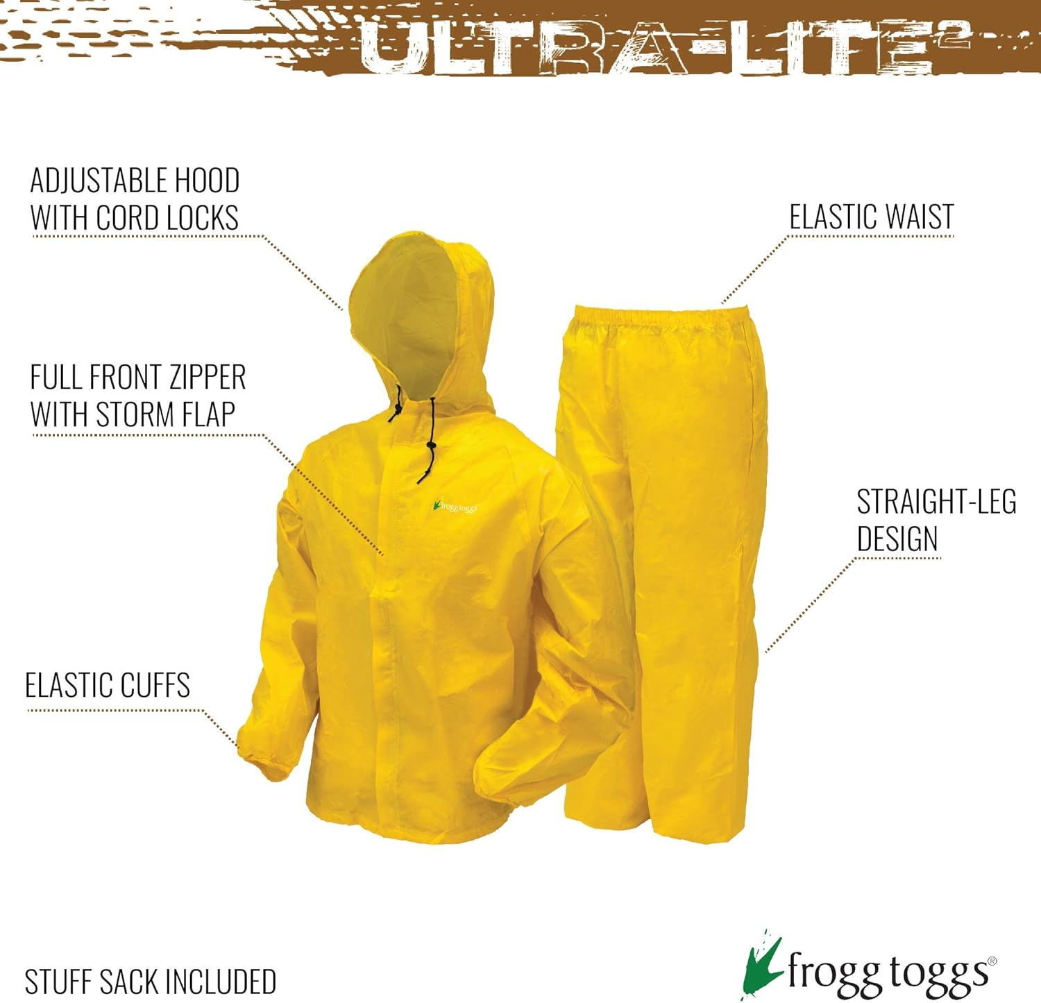 Frogg Toggs Men'S Ultra-Lite Rain Suit Rainwear image number 5