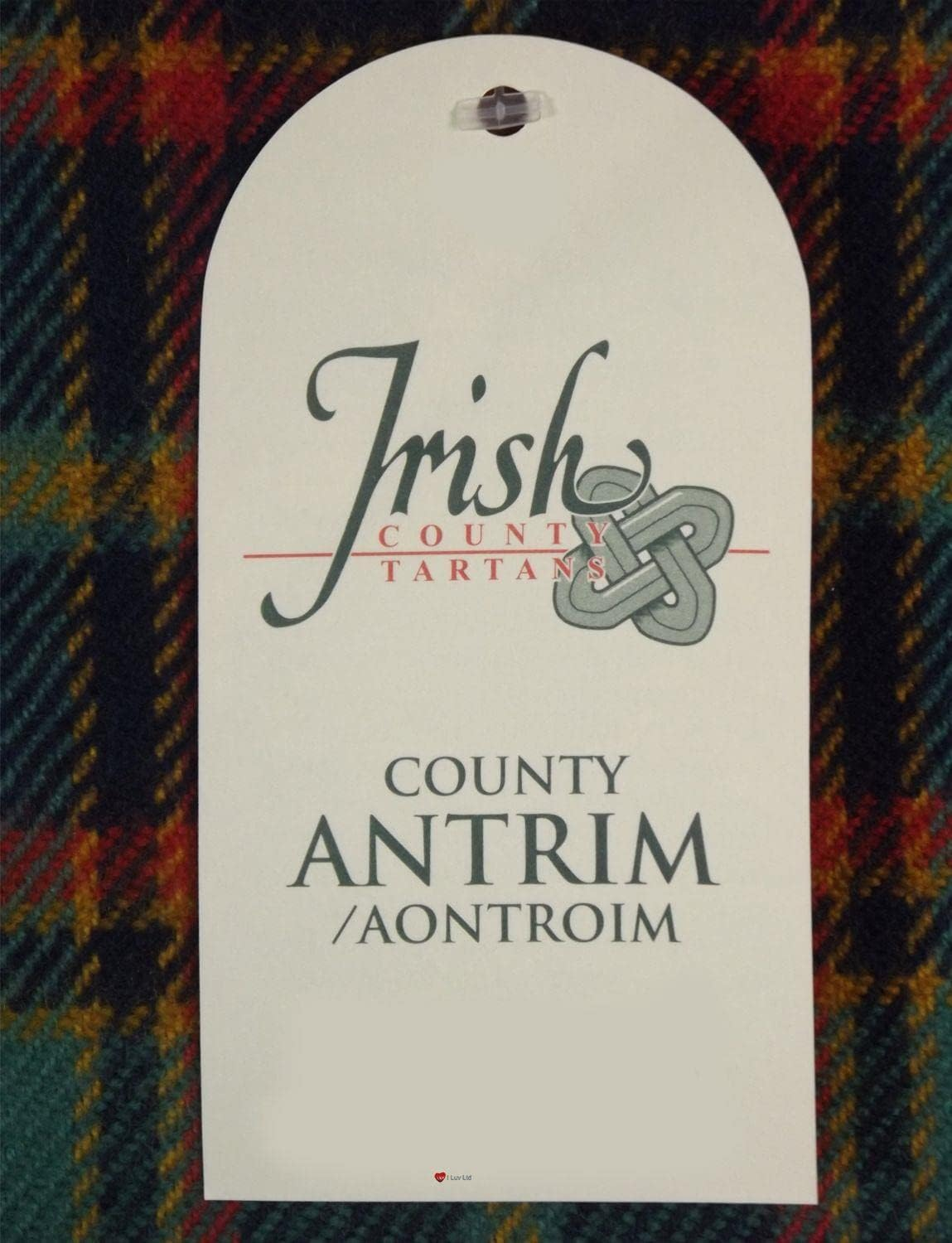 Mens Scarf & Tie Gift Set Irish County Antrim Tartan Plaid 100% Wool image number 4