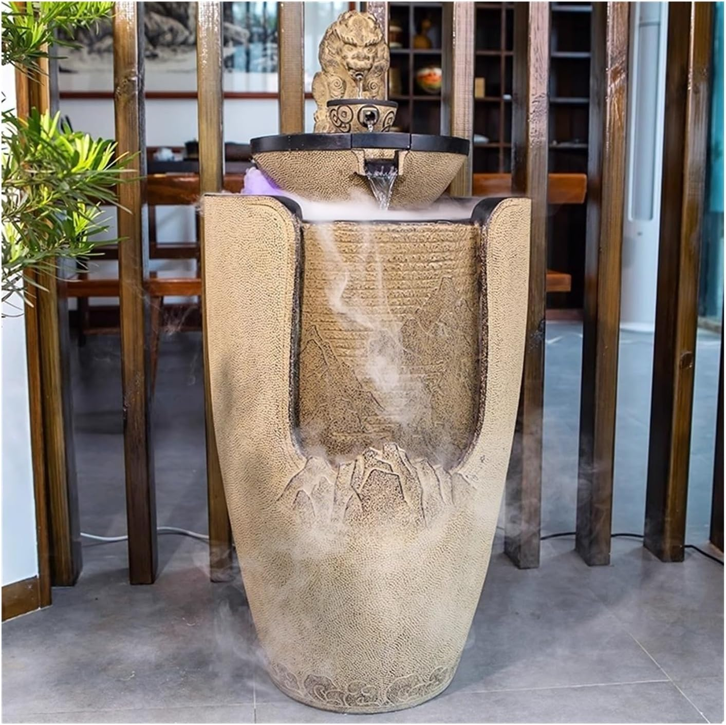 Outdoor Fountain Big Golden Toad Water Decoration, Floor Circulating Fountain, Courtyard Living Room, Tea Landscape
