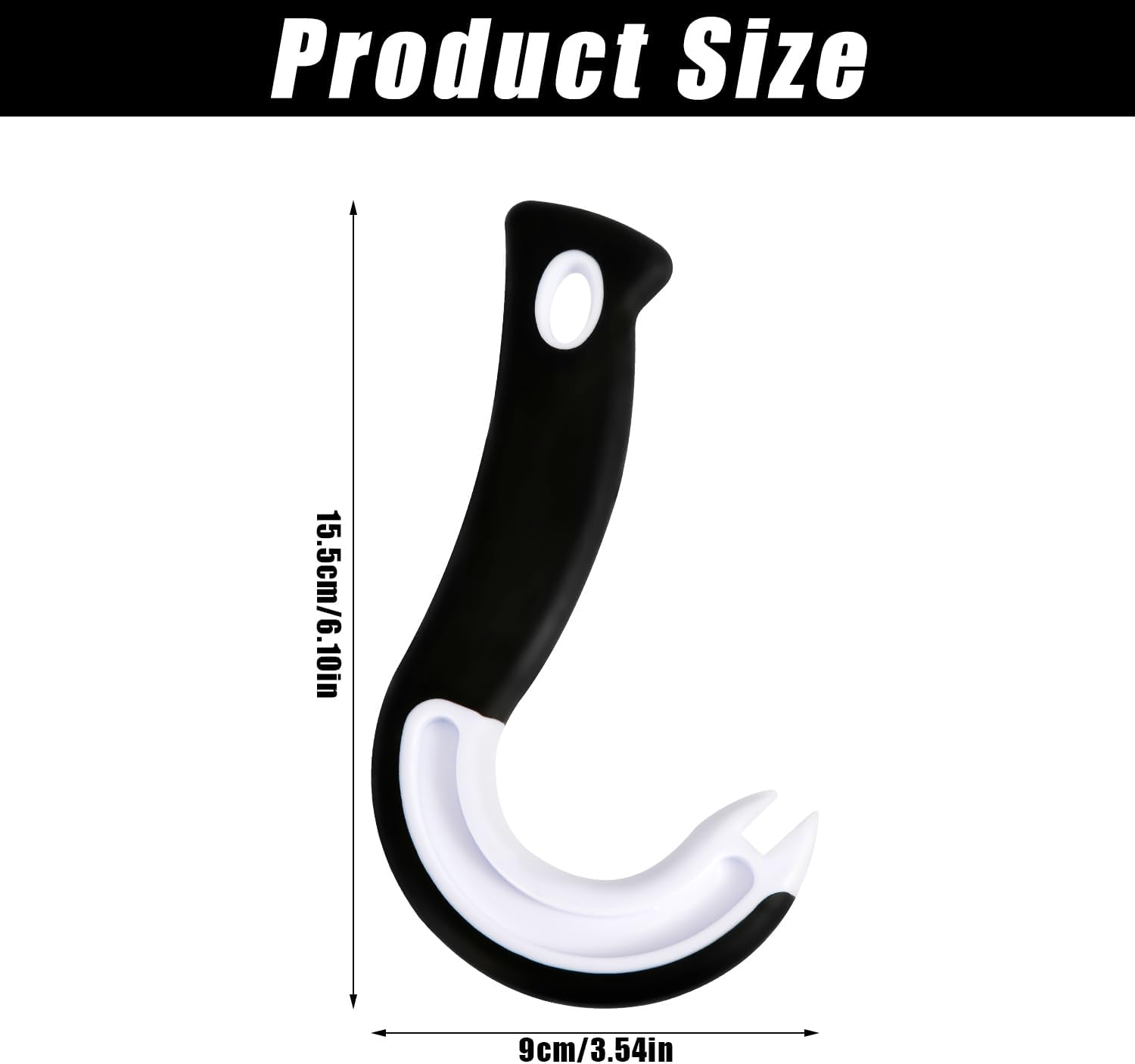 Easy Open Ring Pull Can Opener, J Hook Can Opener Pull Tab No-Slip Rubber Grip Jars Can Lid Lifter Manual Ring Top Soda Tin Bottle Opener Tool for Seniors, Children, Weak Hands image number 3