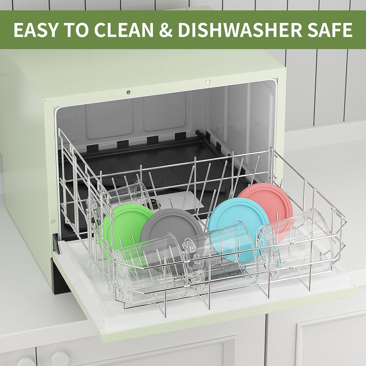 MKUCCD Creami Pints and Lids for Ninja - 4 Pack, 16 Oz Cups Compatible with NC301 NC300 NC299AMZ NC290 Series Ice Cream Maker-Dishwasher Safe, Bpa-Free, Leak Proof image number 3