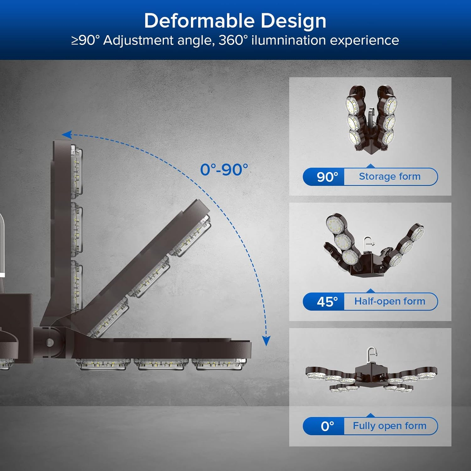 SANSI 60 W Plant Lamp LED Full Spectrum High PPFD (600 Watt Equivalent), Hook Foldable IP65 Grow Light, for Indoor Plants, Hydroponics, Succulents, Seedlings, Vegetables, Flower Garden 220 V image number 4