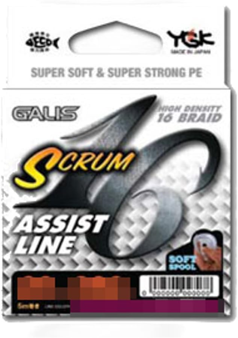 X-Braid Garis Scrum 16 Assist Line, 5M Dyneema, Set of 16