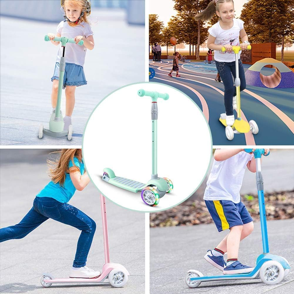 APEXORIGIN 3 Wheel Scooter for Kids Ages 3-12,Kids Scooter with Light up Wheels, Sturdy Deck Design, and 4 Height Adjustable Suitable for Kids Ages 3-12 image number 3
