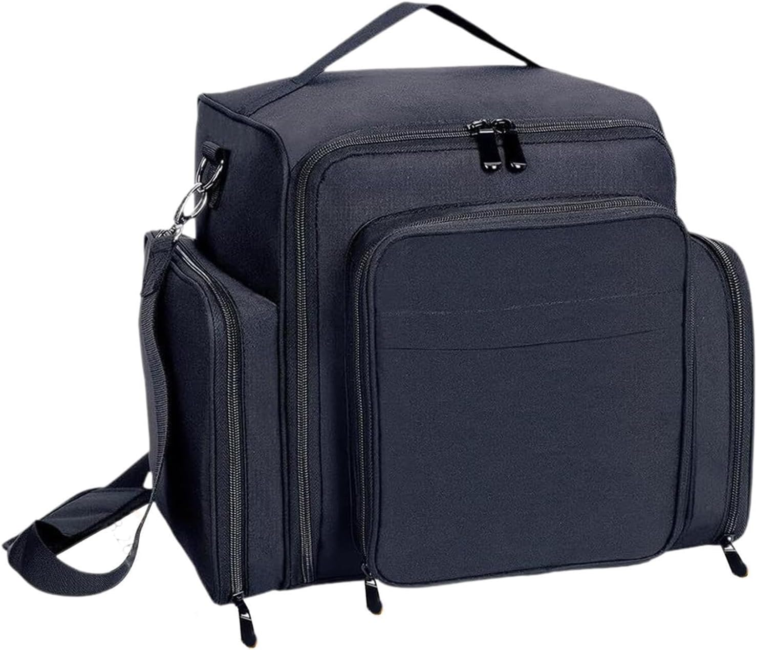 Portable Travel Storage Box Nail Polish Organizer Case Holds 60 Bottles with Removable Pouches and Adjustable Shoulder Strap Portable Travel Storage Box with 2 Detachable Bag image number 6