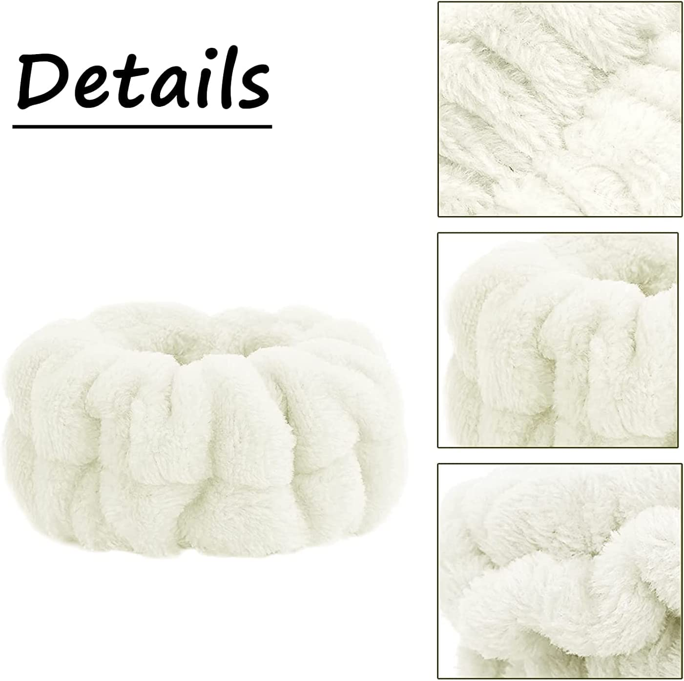 Microfiber Wrist Wash Towel Band, 4Pcs Face Wash Wristbands image number 1