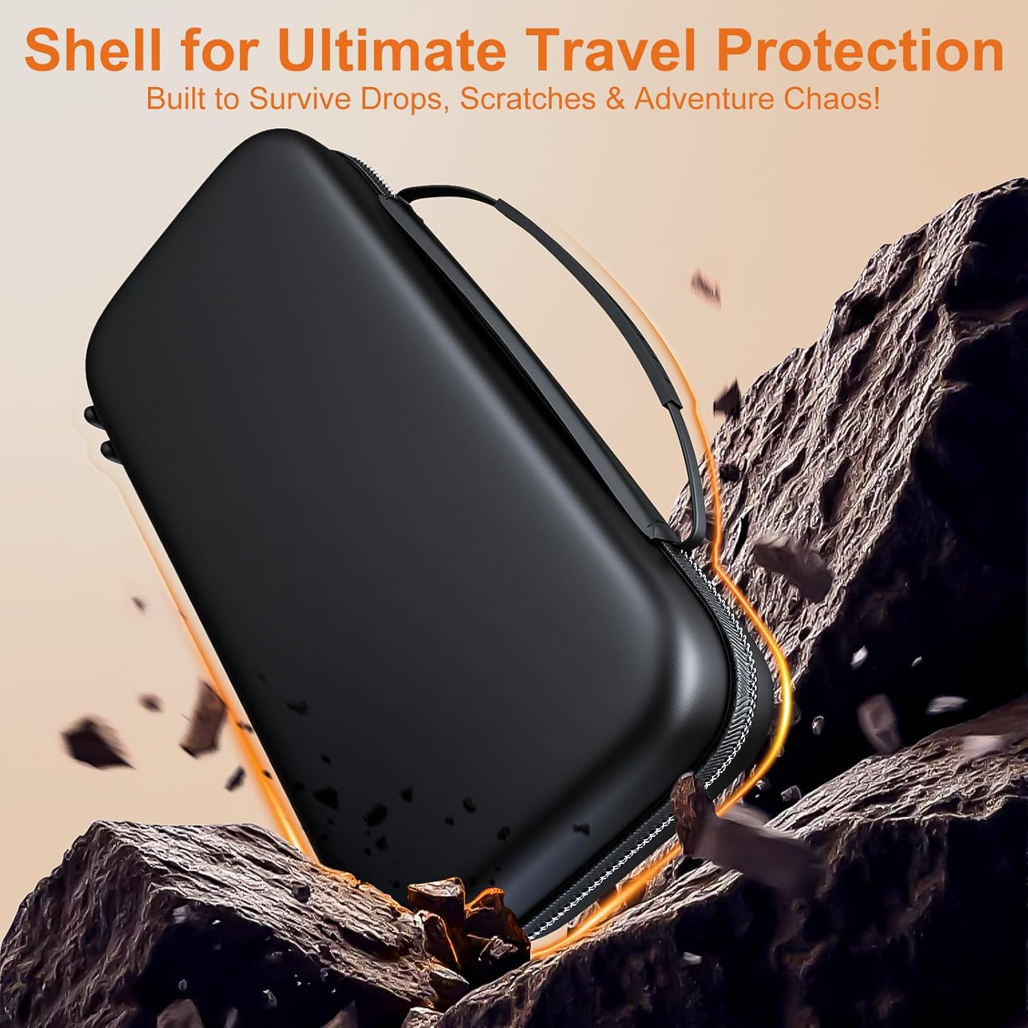 Protection Bundle for Nintendo Switch 2, Switch Accessories with Console Carrying Case, 2X Tempered Glass Screen Protectors, 2X Joy-Con Controller Cases, 6X Anti-Slip Thumb Grip Caps, All-In-One Travel Kit image number 5