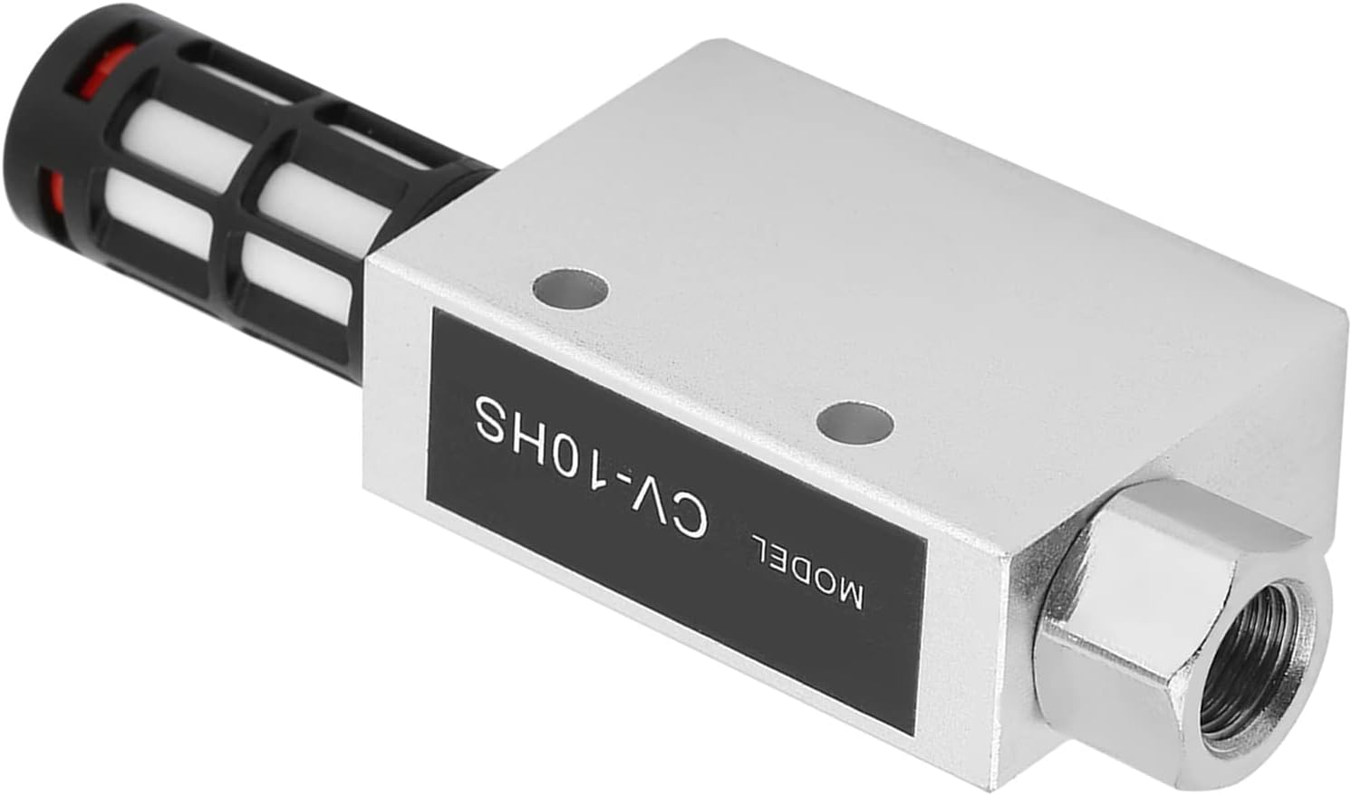 CV-10HS Pneumatic Air Exhaust Vacuum Ejector Generator with Silencer, Creates High Suction Vacuum from Compressed Air Flow, Durable Aluminum Alloy Construction, image number 3