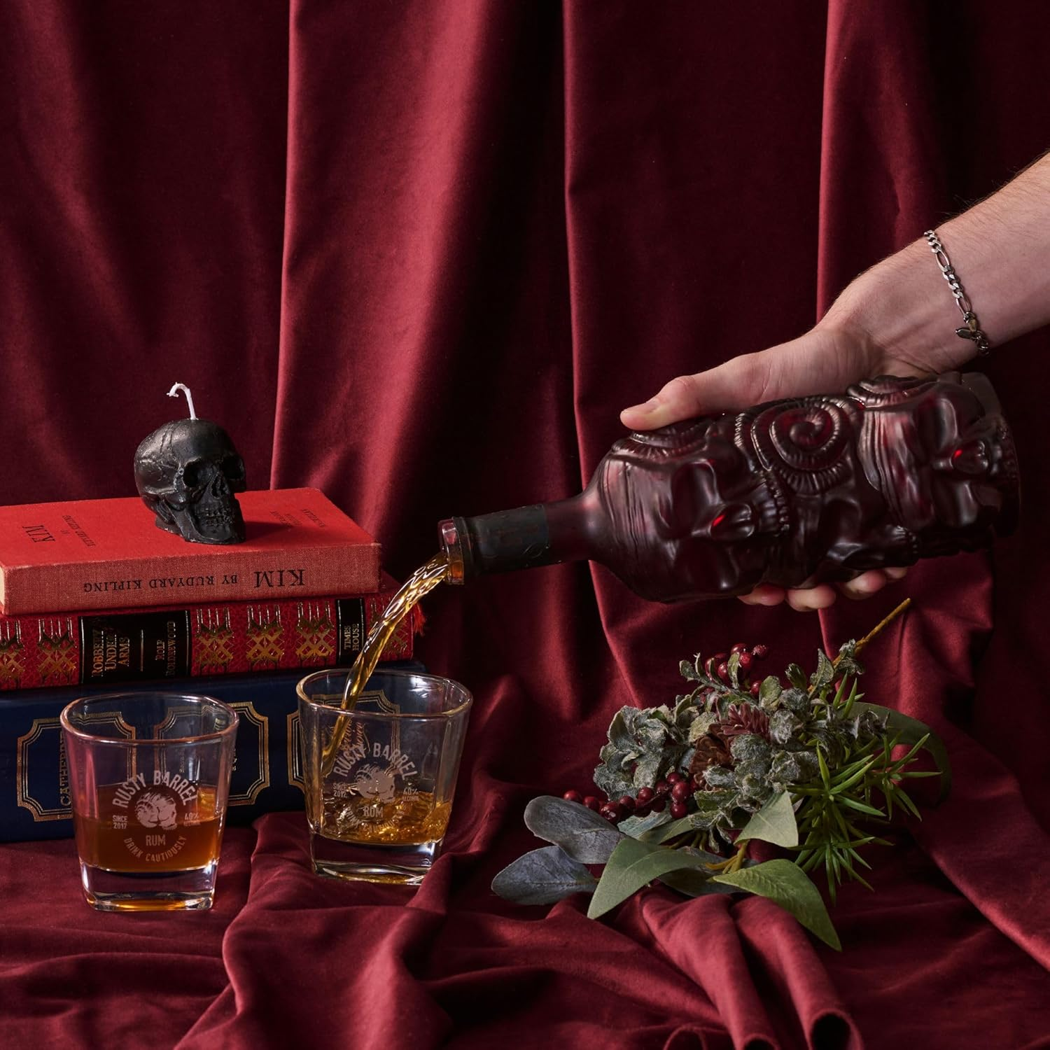 Rusty Barrel Spiced Rum 700Ml - Aged 5 Years - Premium Caribbean Rum Infused with Coffee, Vanilla, Cocoa, Orange Peel, Cinnamon & Other Spices.