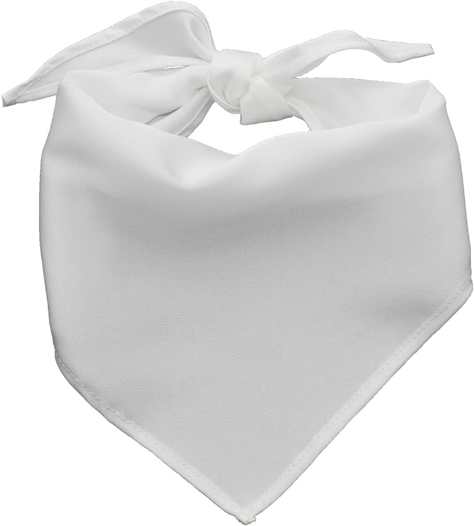 Sublimation Dog Bandana White Chiffon Dog Scarf for Small Medium Large Dogs image number 6