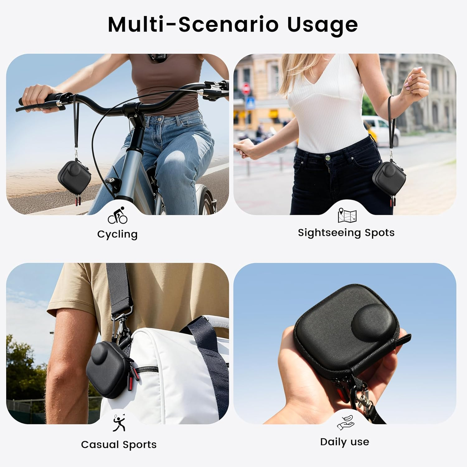 STARTRC PHOTO Osmo Nano Camera Case, Portable Storage Bag for DJI Osmo Nano Lens Protective Case, Hard Travel Bag with Wrist Strap for DJI Osmo Nano Accessories