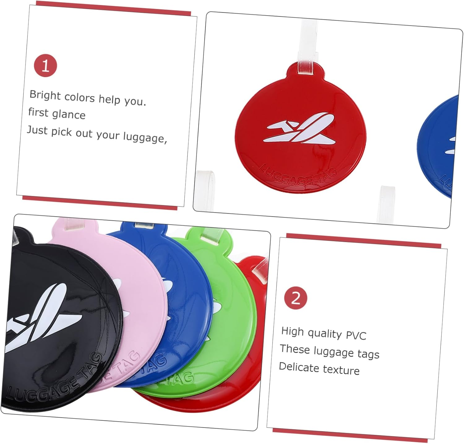 TEMPNAP 5Pcs Multifunctional Boarding Pass Tag Travel Accessory Luggage Tag Name Fun Luggage image number 5