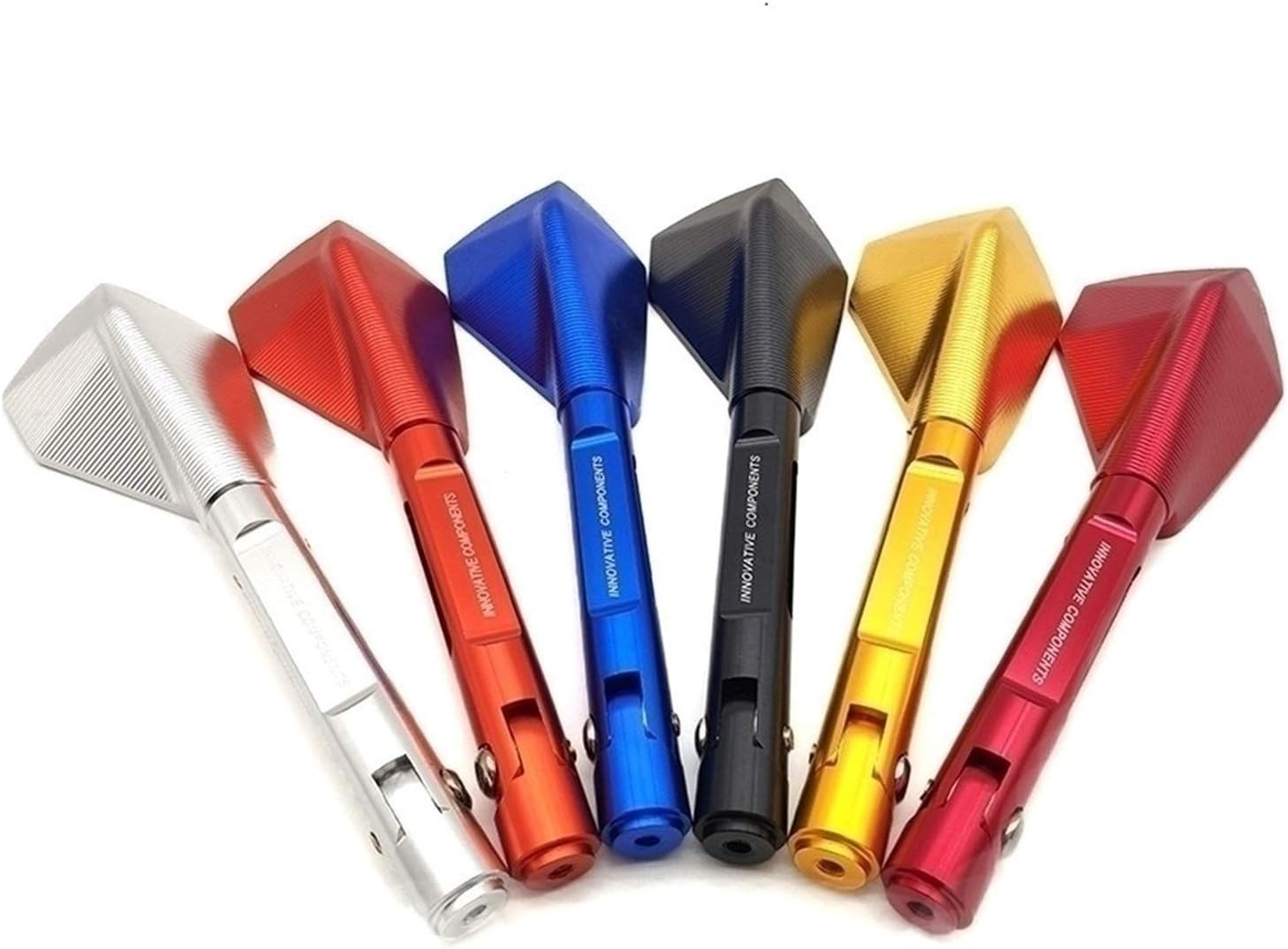 Motorcycle Mirror Cnc Aluminum Motorbike Handlebar Rearview Mirrors for Moto Dirt Bike Accessories Universal Auto Parts (Color : B-Lack) image number 3