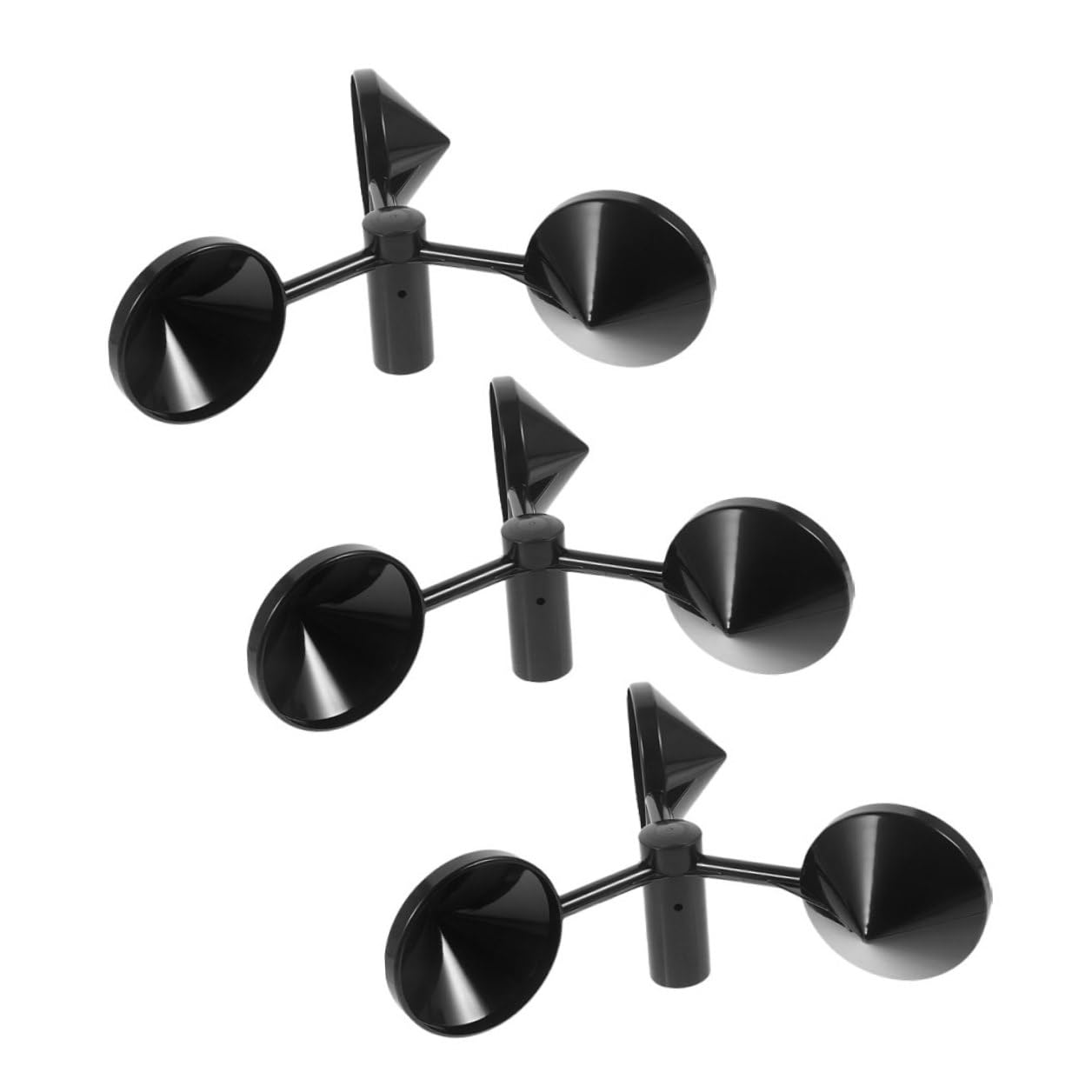 SEWACC 3Pcs Cup Anemometer Wind Speed Portable Handheld Wind for Outdoor Use Quick Response Airflow Measurement for Meteorological HVAC image number 5