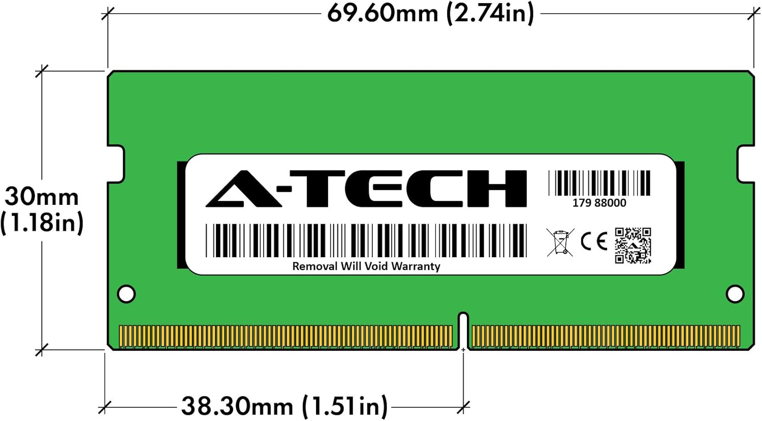 A-Tech 4GB RAM Replacement for Synology D4NESO-2666-4G | DDR4 2666 Mhz PC4-21300 SODIMM Non-Ecc Unbuffered Memory Compatible for NAS & NVR Servers image number 6