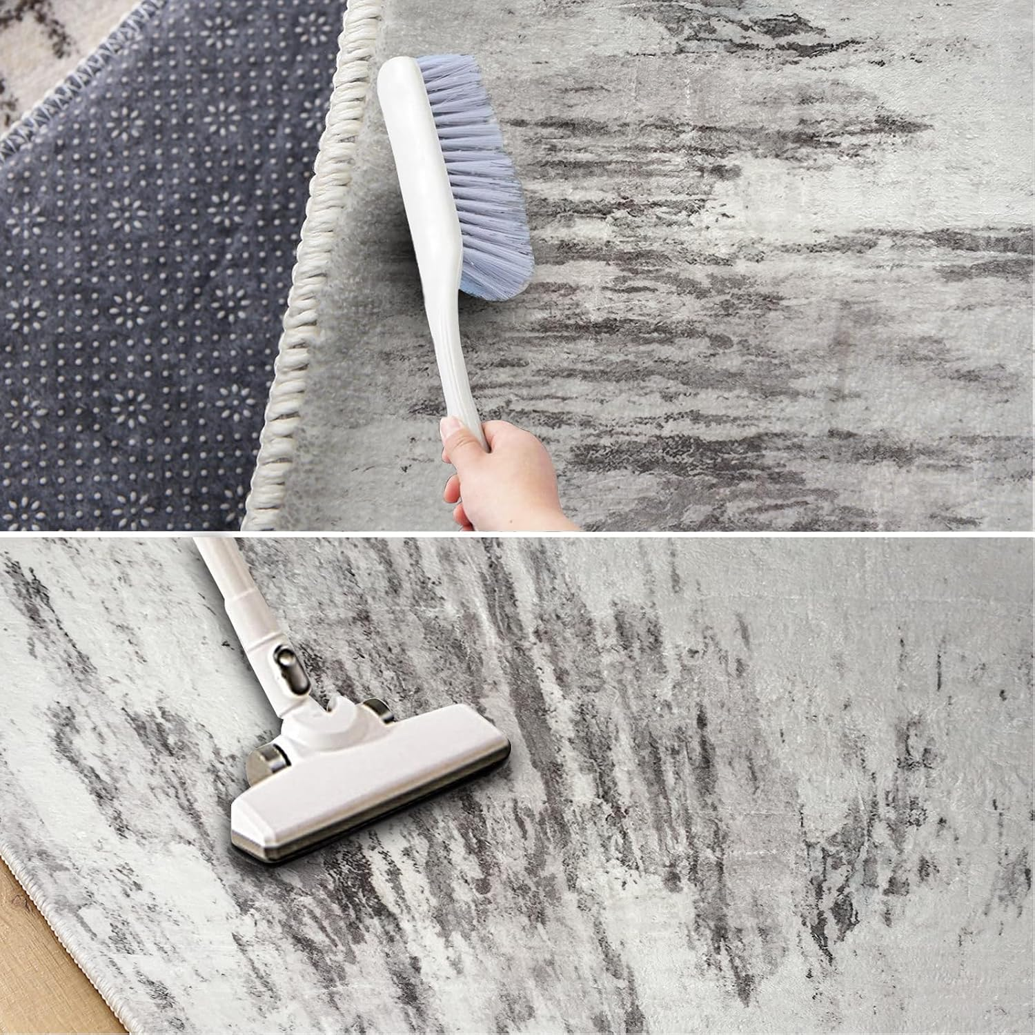 Asiinnsy Area Rug Rugs Living Room Rugs Abstract Large Rug Short Pile Soft Morden Rugs Carpet for Bedroom Anti-Slip Carpets (Abstract Lvory/Multi, 200 * 250Cm) image number 1