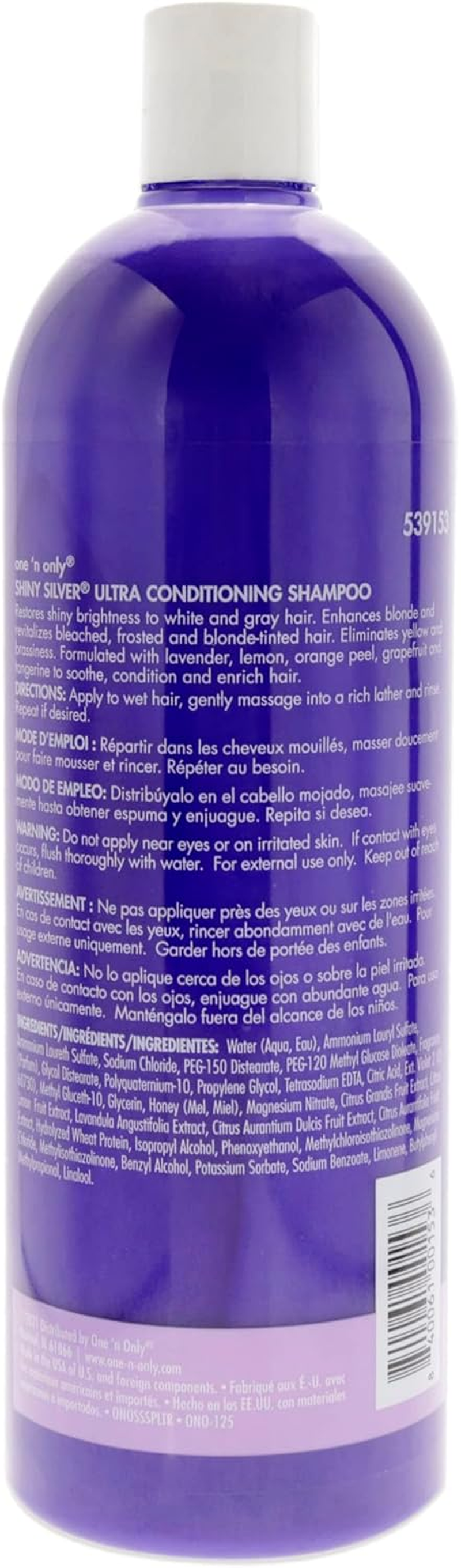 One 'N Only Shiny Silver Ultra Conditioning Shampoo for Unisex 33.8 Oz Shampoo