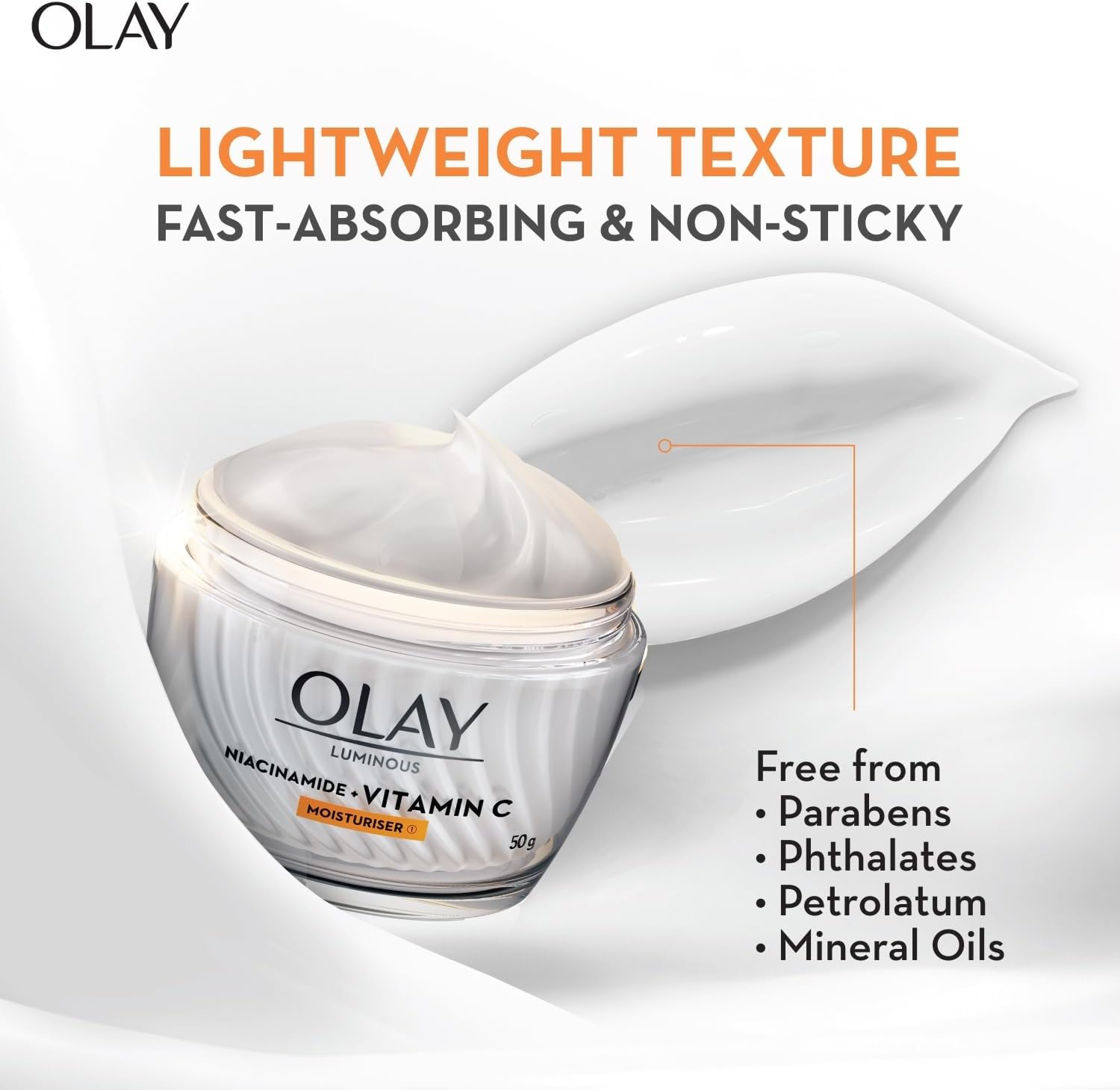 Olay Luminous Niacinamide + Vitamin C Face Cream Moisturiser 50G image number 1