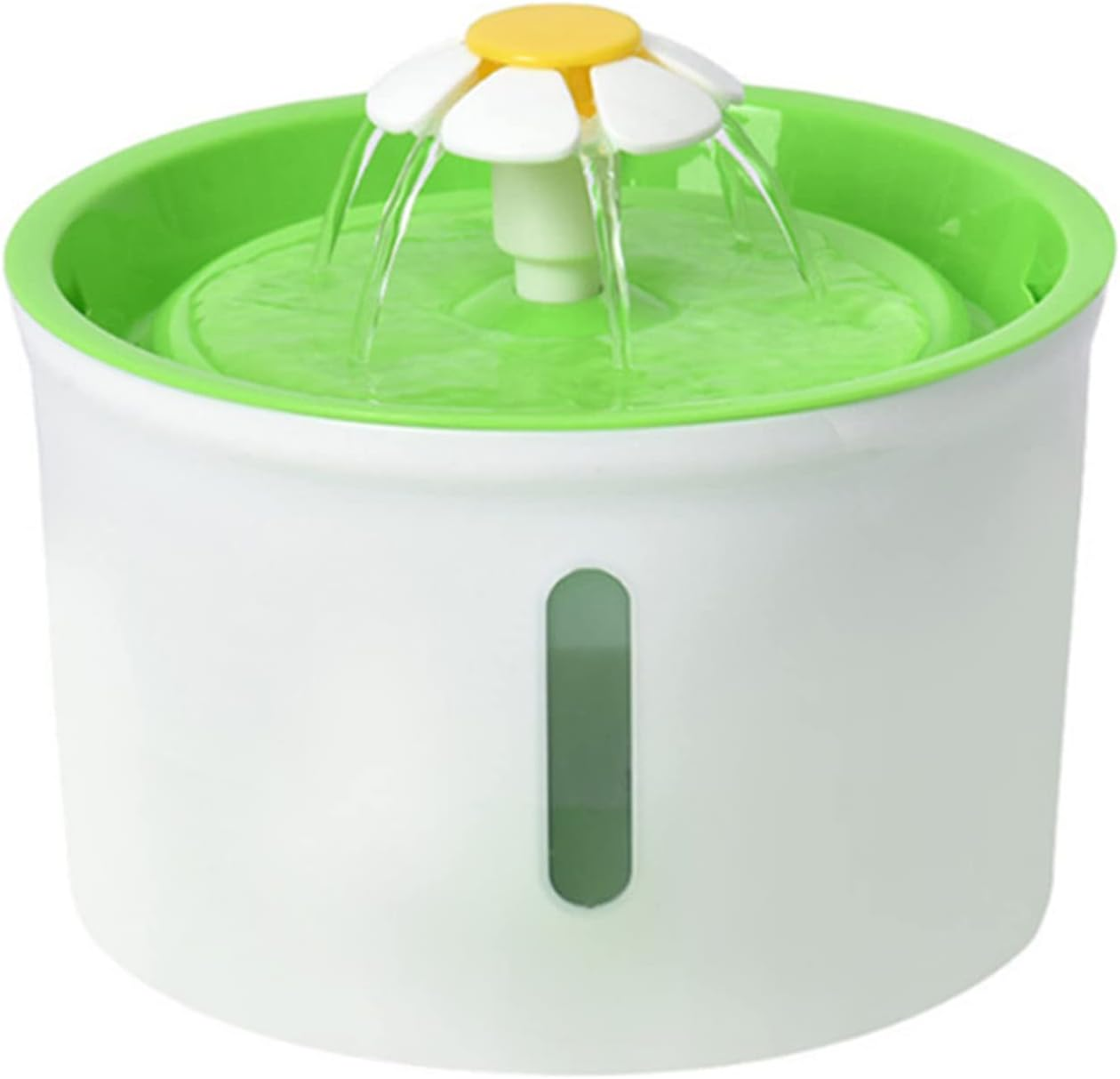 Pet Water Dispenser Flower Head Puco for Cat Fountain Replacement Flower Nozzle for Head for Dogs round Cubic Stainless Steel Top Water Dispenser Yellow image number 2