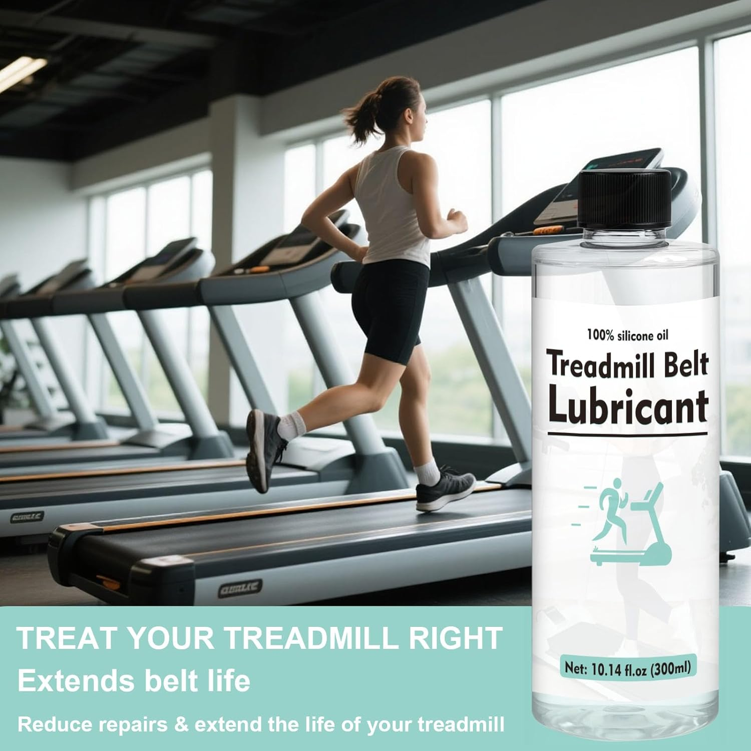 INNOVAYOU Treadmill Lubricant Oil 600Ml, Treadmill Oil Belt Lubricant High Temperature Resistant and Stable, Reduce Friction Suitable for All Kinds of Running Machine image number 4