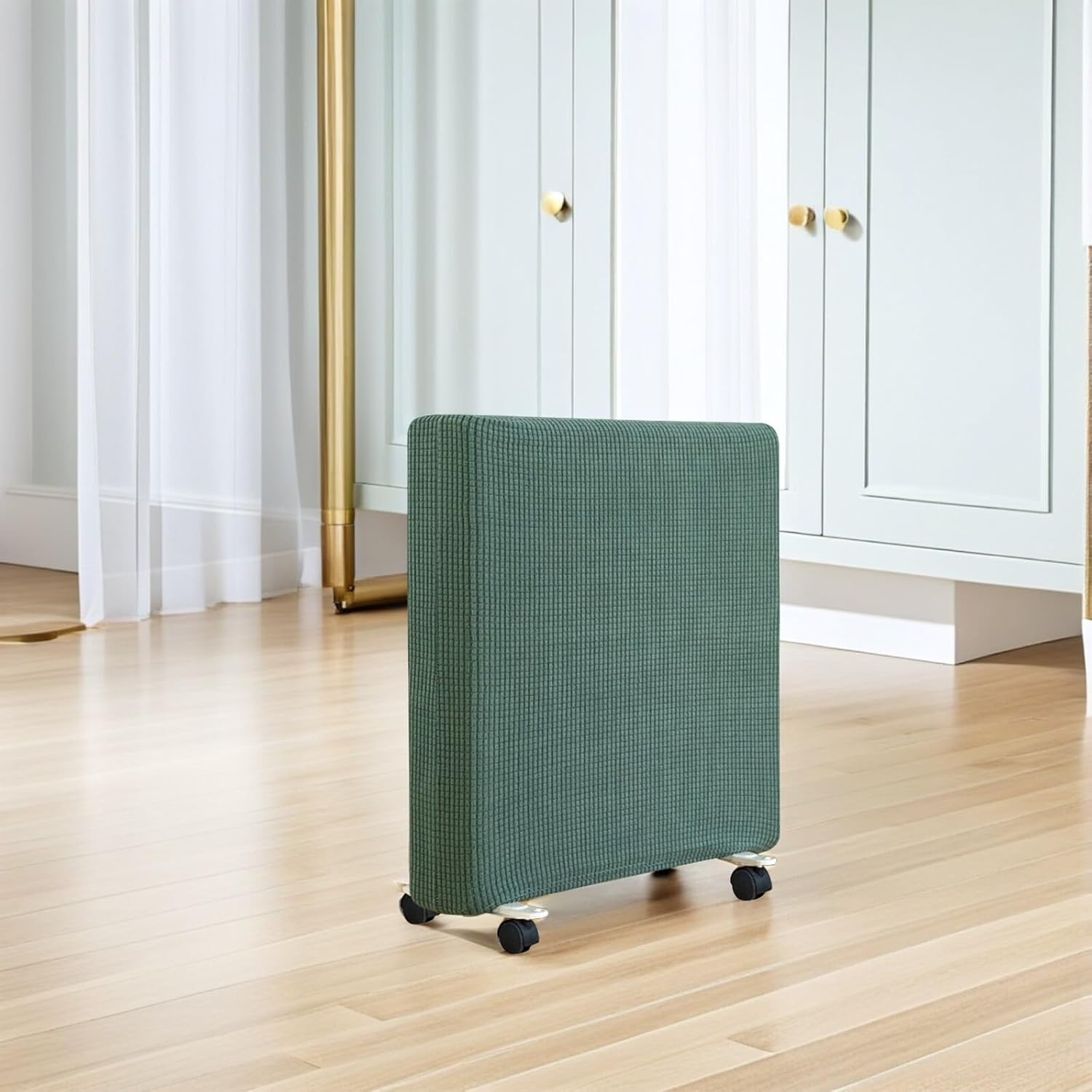 SEWACC Washable Protective Heater Cover for Radiators and Indoor Space Heaters Breathable Dustproof Dust Cover with Air Permeability for Home Office Hotel Use Matcha Green Large image number 1