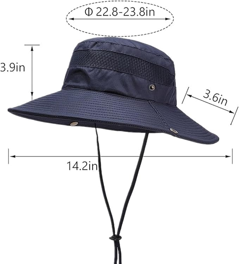 UPF50+ Safari Sun Hat for Men and Women - Uv-Resistant Breathable Quick-Drying Outdoor Hat with Adjustable Folding Design for Fishing, Hiking, Gardening, Beach, Adventure Ready Accessories image number 1