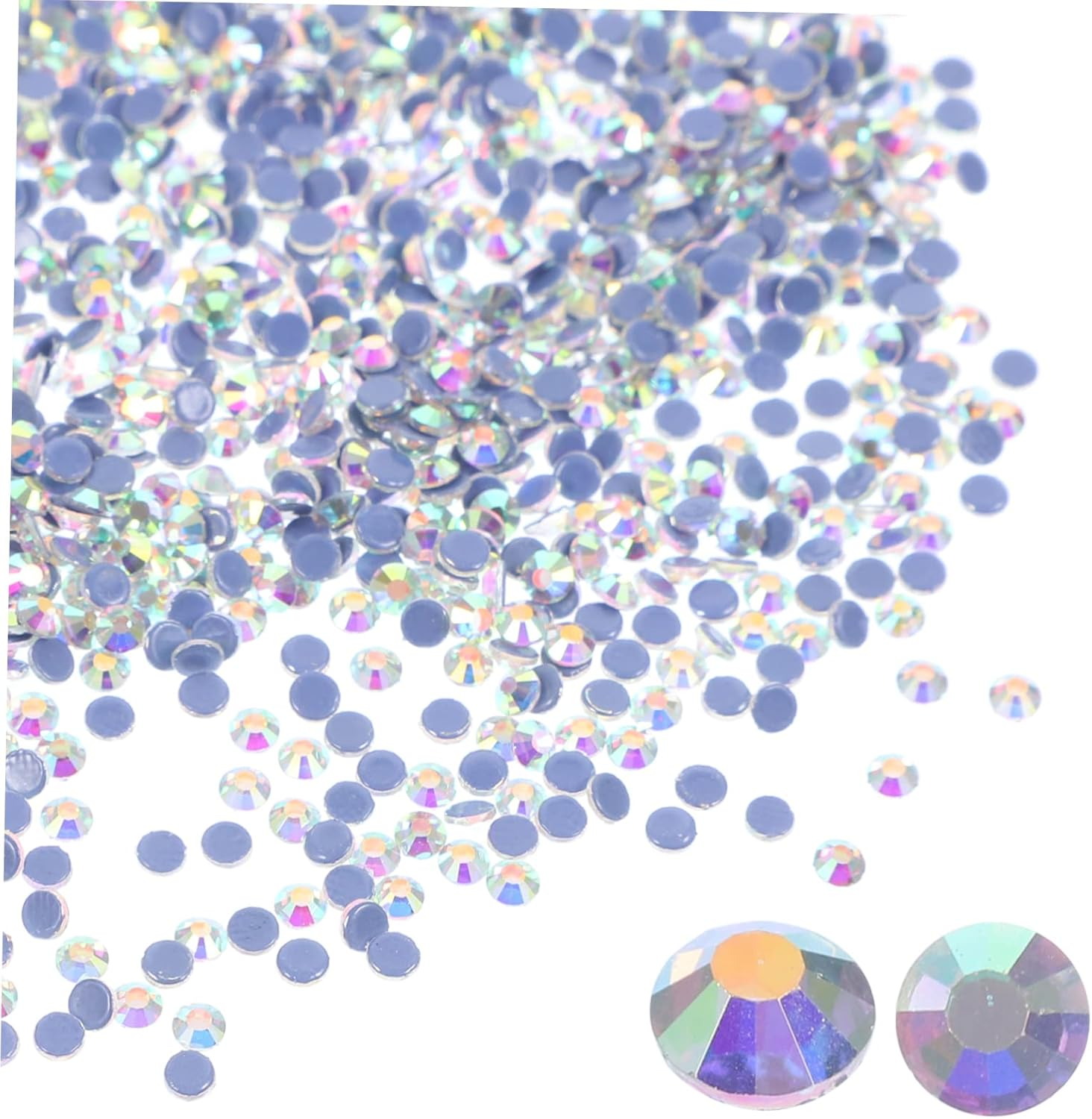 NOLITOY 2880Pcs Hot Melt Rhinestones for Crafts Flatback Glass Gems in Bulk for DIY Dress Embellishments and Crafting Projects