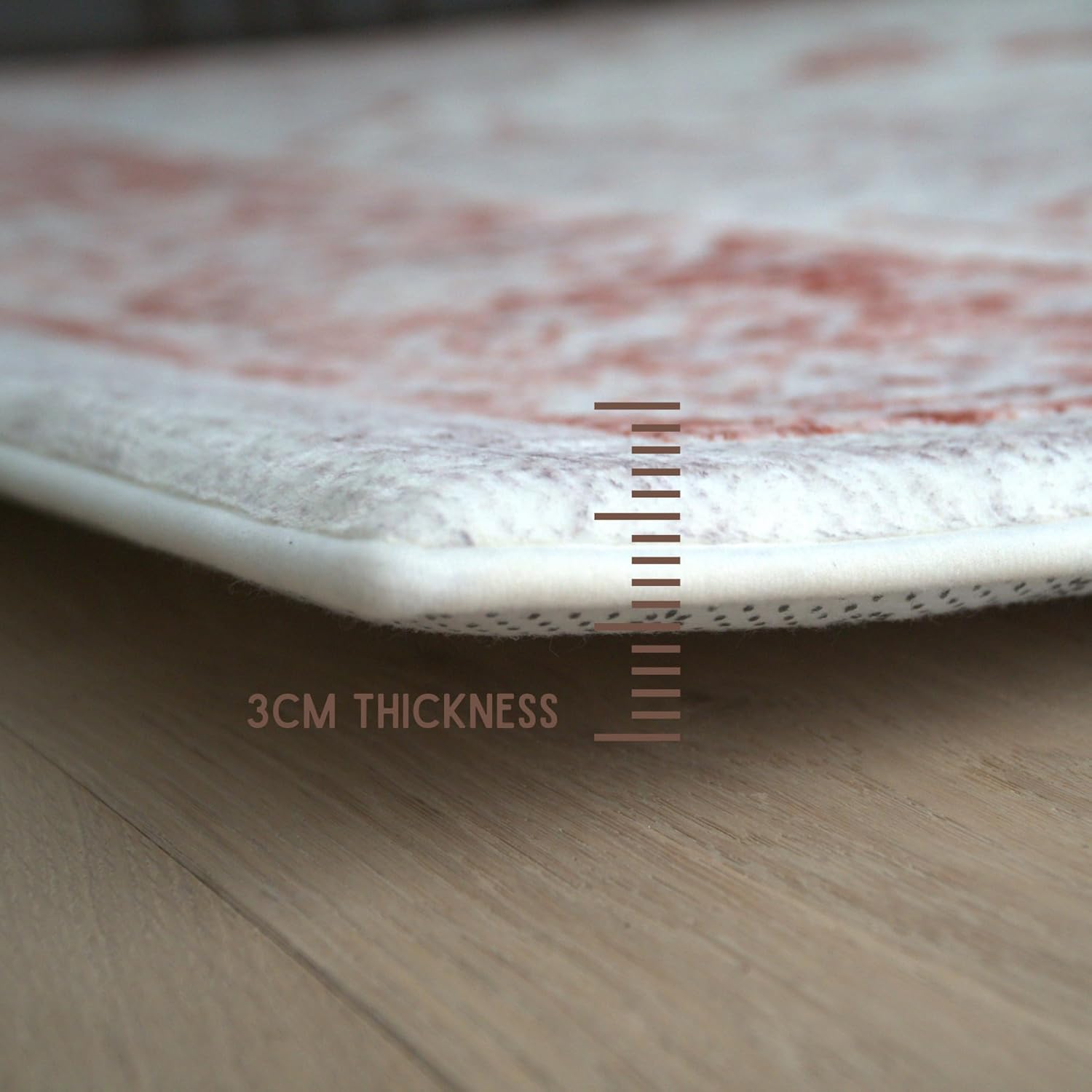 Luxurious Large Soft Baby Play Mat - Soft Padded Play Mat for Babies - Rebound Memory Foam Mat - Non Toxic Baby Play Rug - Large Baby Floor Mat for Tummy Time (Terracotta Distressed 140X200Cm) image number 4