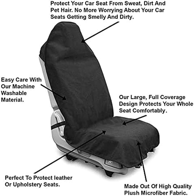 Machine Washable Towel Seat Cover, Anti-Slip, Waterproof Sweat Proof Super Absorb Car, Truck, SUV Seat Cover image number 1