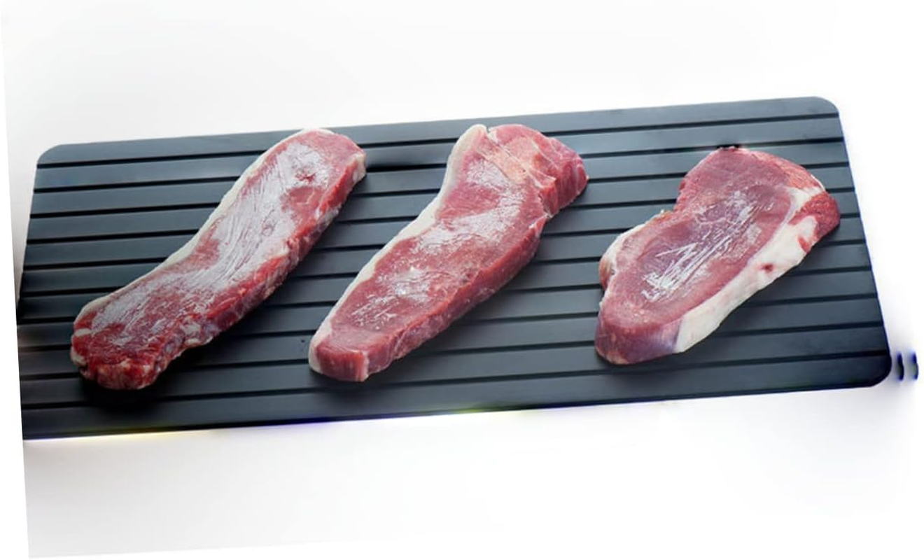 SHOWERORO Thawing Tray Aluminum 29.5X20.8X0.3Cm Fast Defrosting Plate Kitchen Tool No Electricity Required image number 6