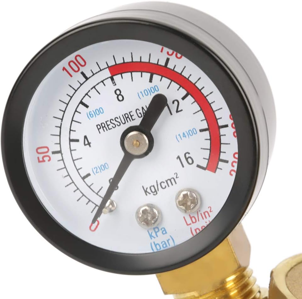 Pressure Reducing Valve Adjustable Water Control Regulator Brass BSP DN32 with Gauge Meter image number 2