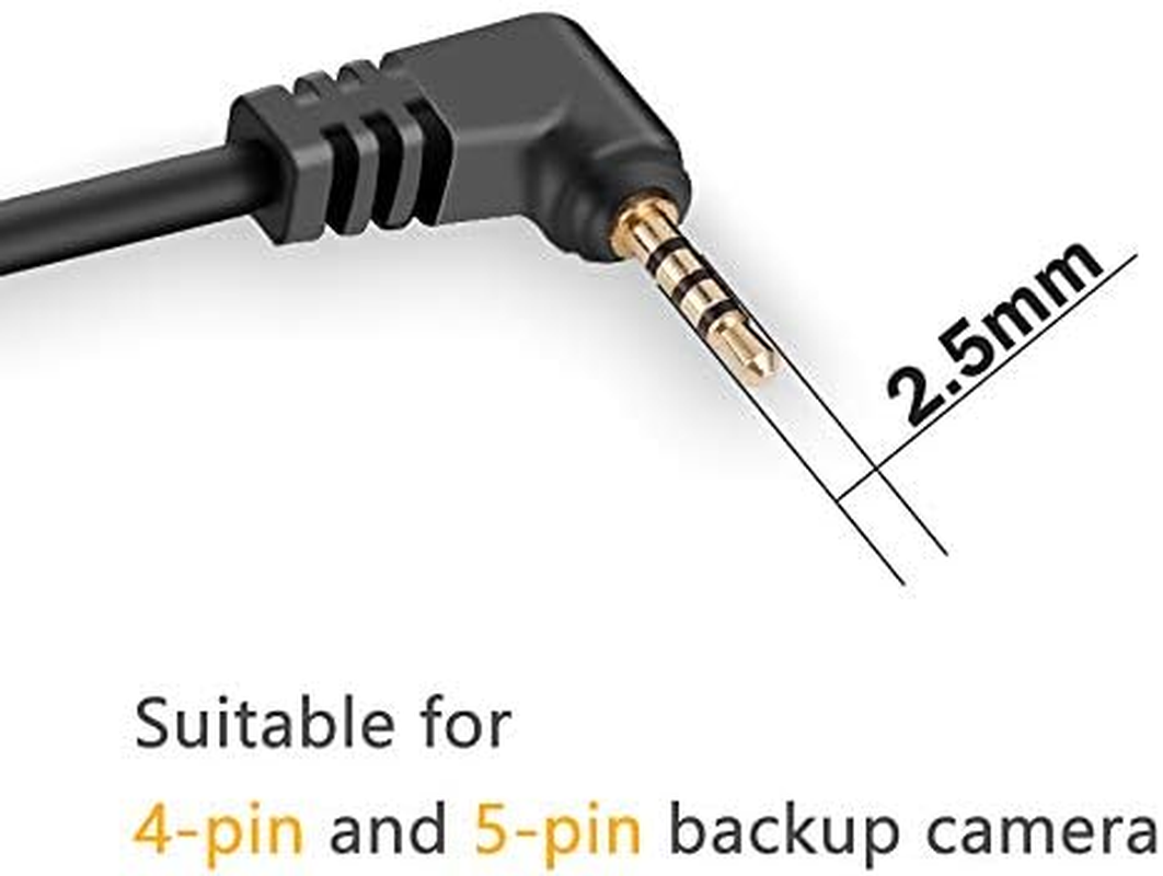 Dash Cam Backup Camera Extension Cord,16.5 Ft 2.5Mm Male to Female Car Rear View Camera Extension Cable image number 1