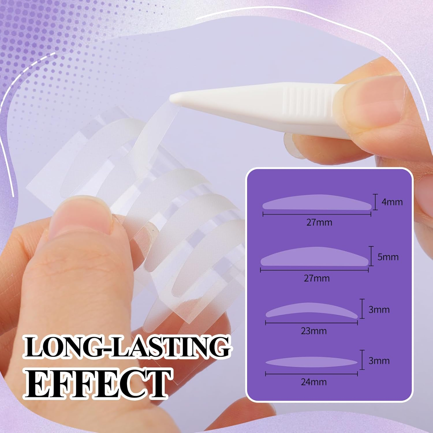 Eyelid Tape 1000 Pcs Invisible Eyes Lifter Strips Eye Lift Waterproof Long-Lasting Eyelid Sticker Double Eye Lid Tape for Hooded, Heavy, Uneven, Droopy Lids image number 2