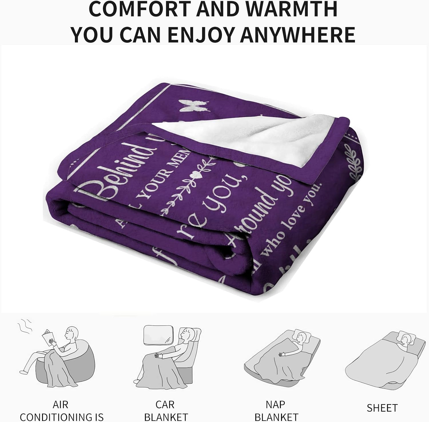 60Th Birthday Gifts for Women Men - Blanket Gift Ideas for 60 Year Old Female Male (50"X60")