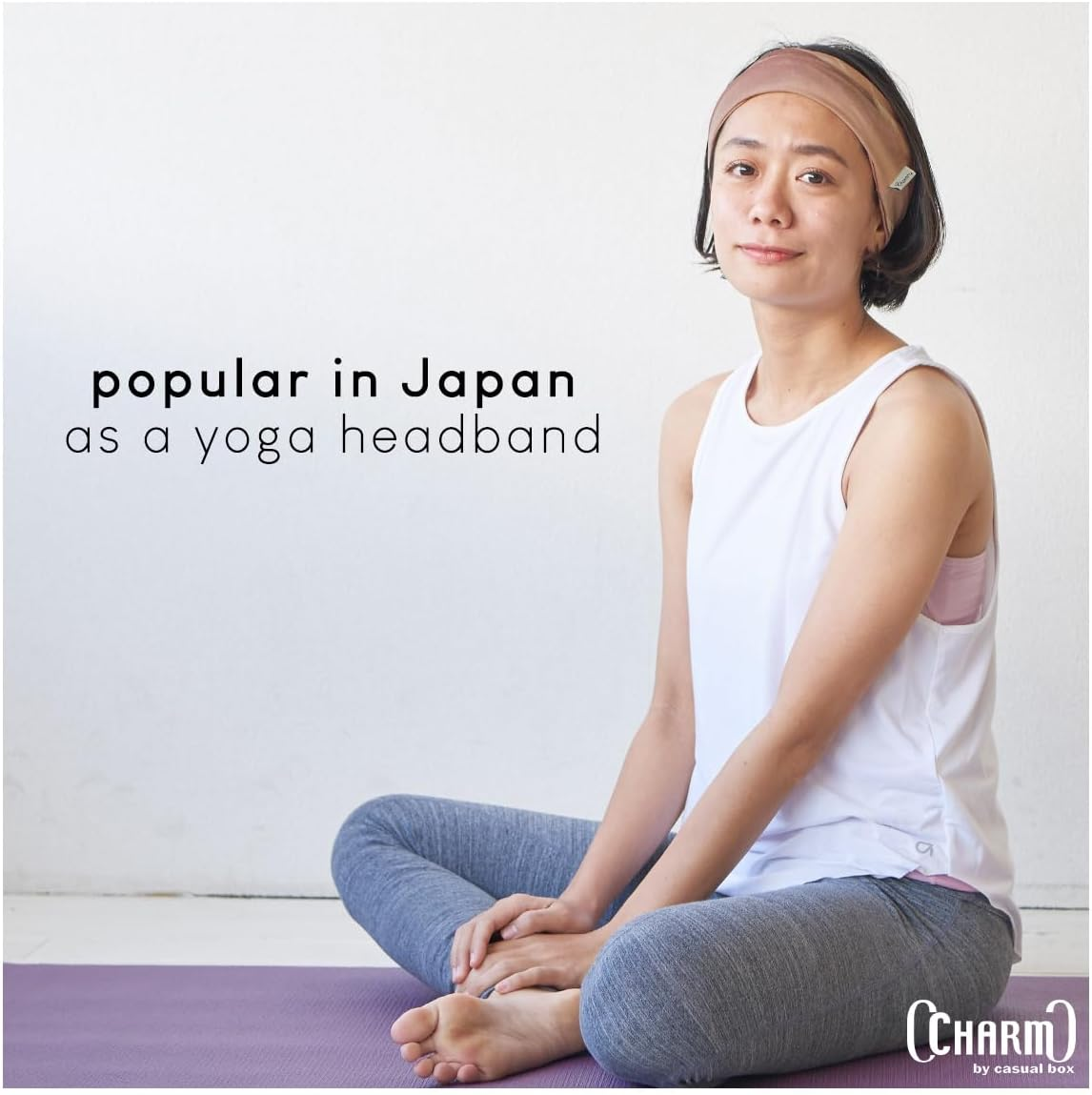 CHARM Mens Tie Dye Bandana Headband - Japanese Head Wrap Womens Hippie Hair Band Marble Khaki - Marble Beige image number 6