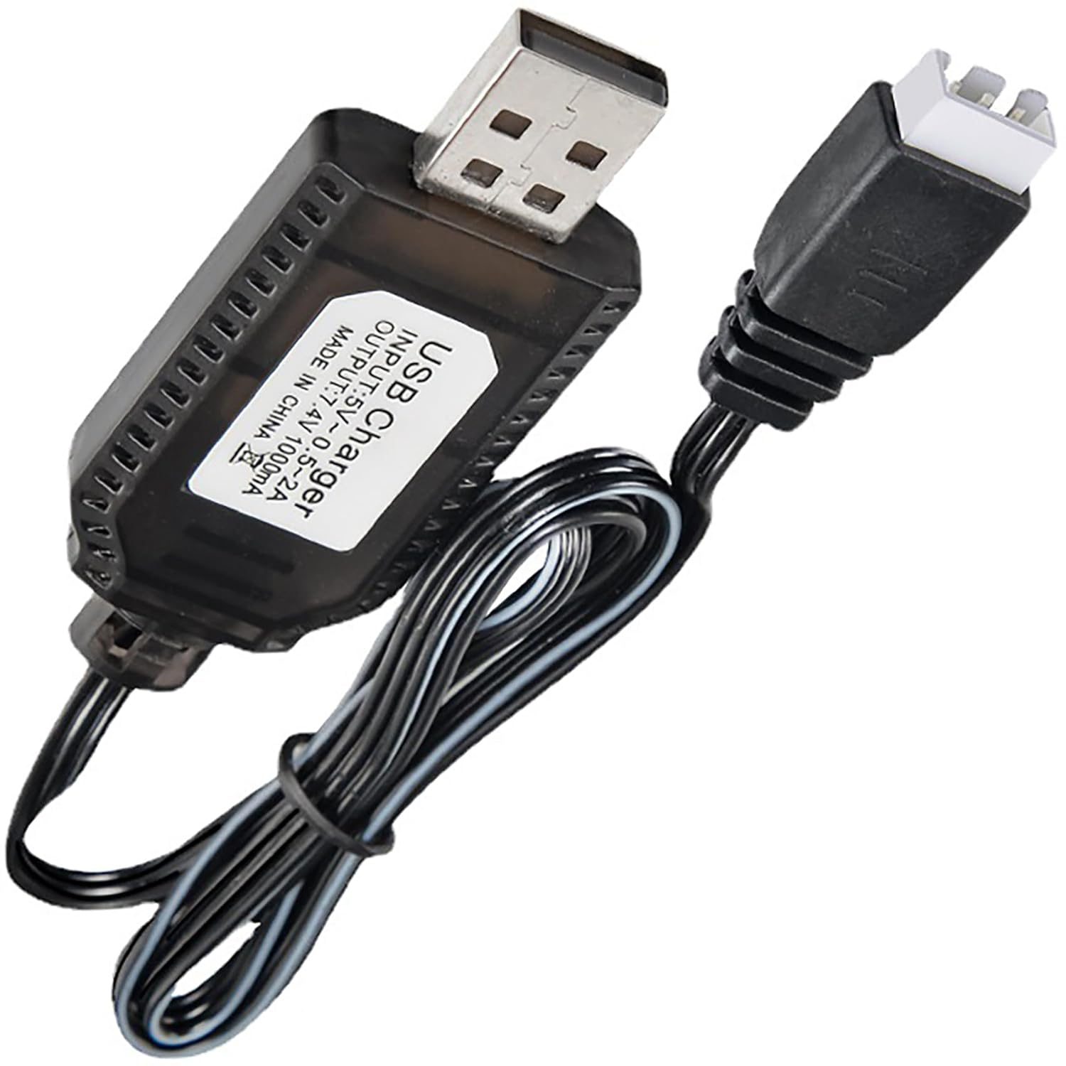 Tunghey 2Pack USB Charger Cable LED Indicator Compatible with 800Ma 2S 7.4V Li-Po Batteries for RC Dro-Nes/Qua-Dcopter/Veh-Icles with XH-3P Connector image number 2