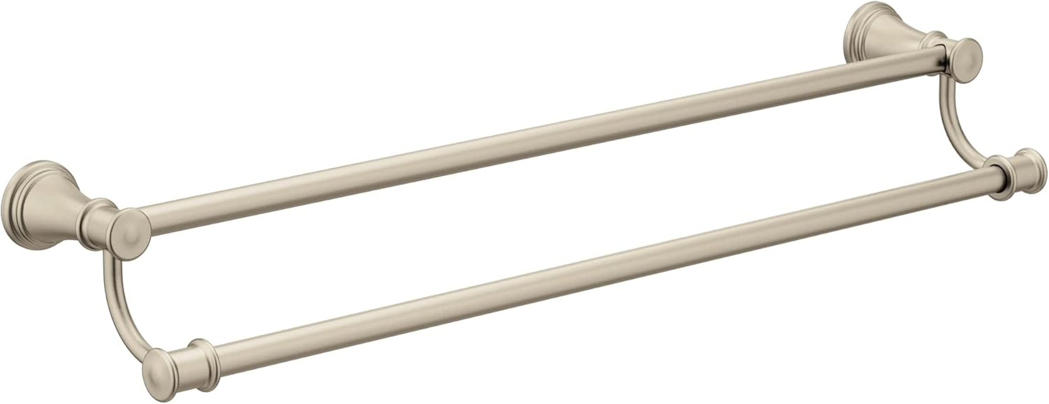 Moen YB6422NL Belfield 24-Inch Bathroom Double -Towel Bar, Polished Nickel