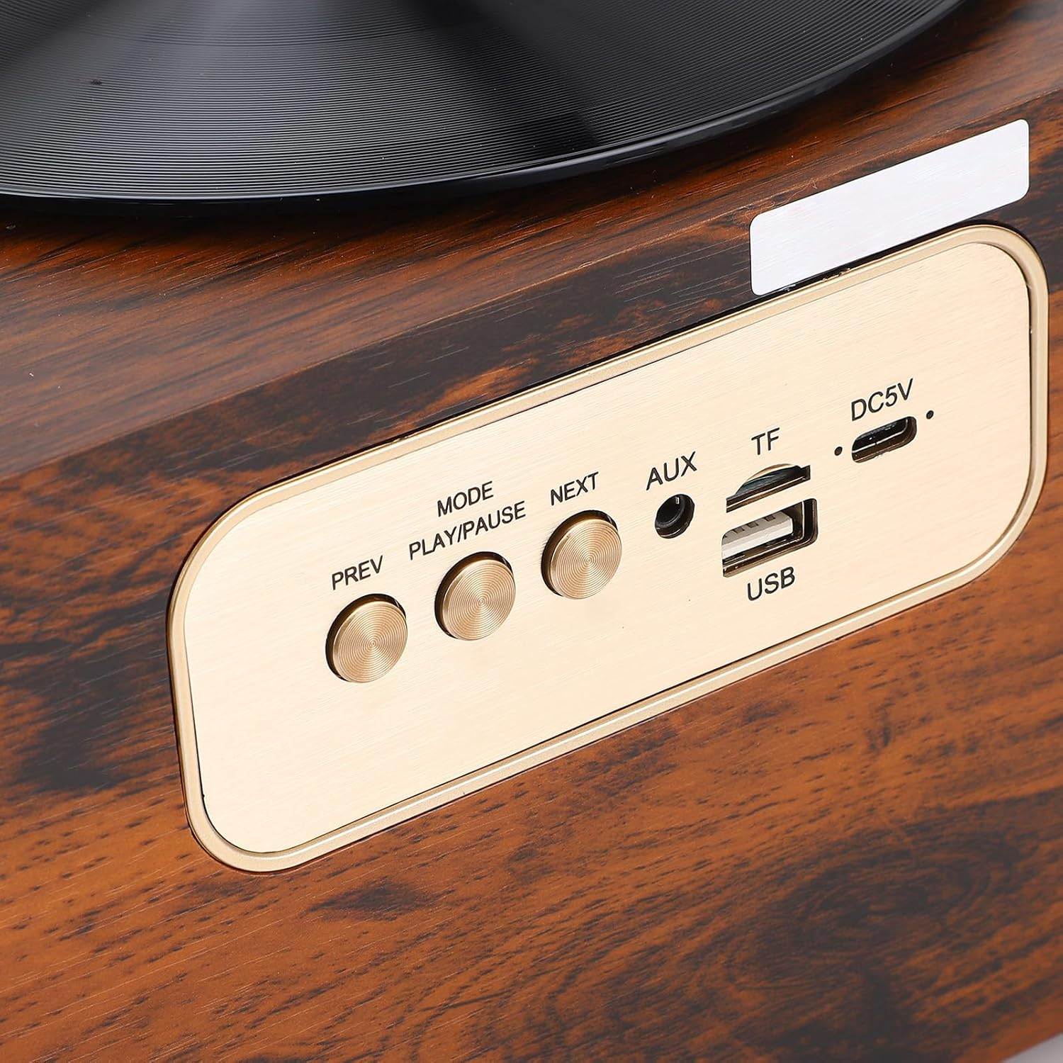 Brilluxa Bluetooth Speaker, Retro Wooden Wireless Audio Speaker with Warm Yellow Light and Fast Charging, Vintage Portable Music Player, Home and Outdoor Bluetooth Sound System image number 3