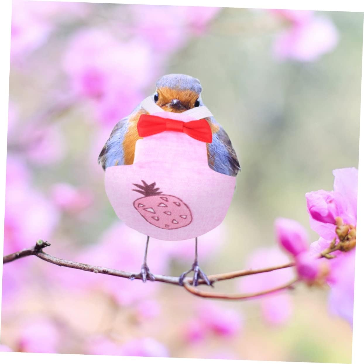 Minkissy 1Pc Bird Diaper for Pigeons and Geese Washable Nappy Bowknot Design Elastic Band for Comfort Suitable Parrots Bowknot and Absorbent image number 1