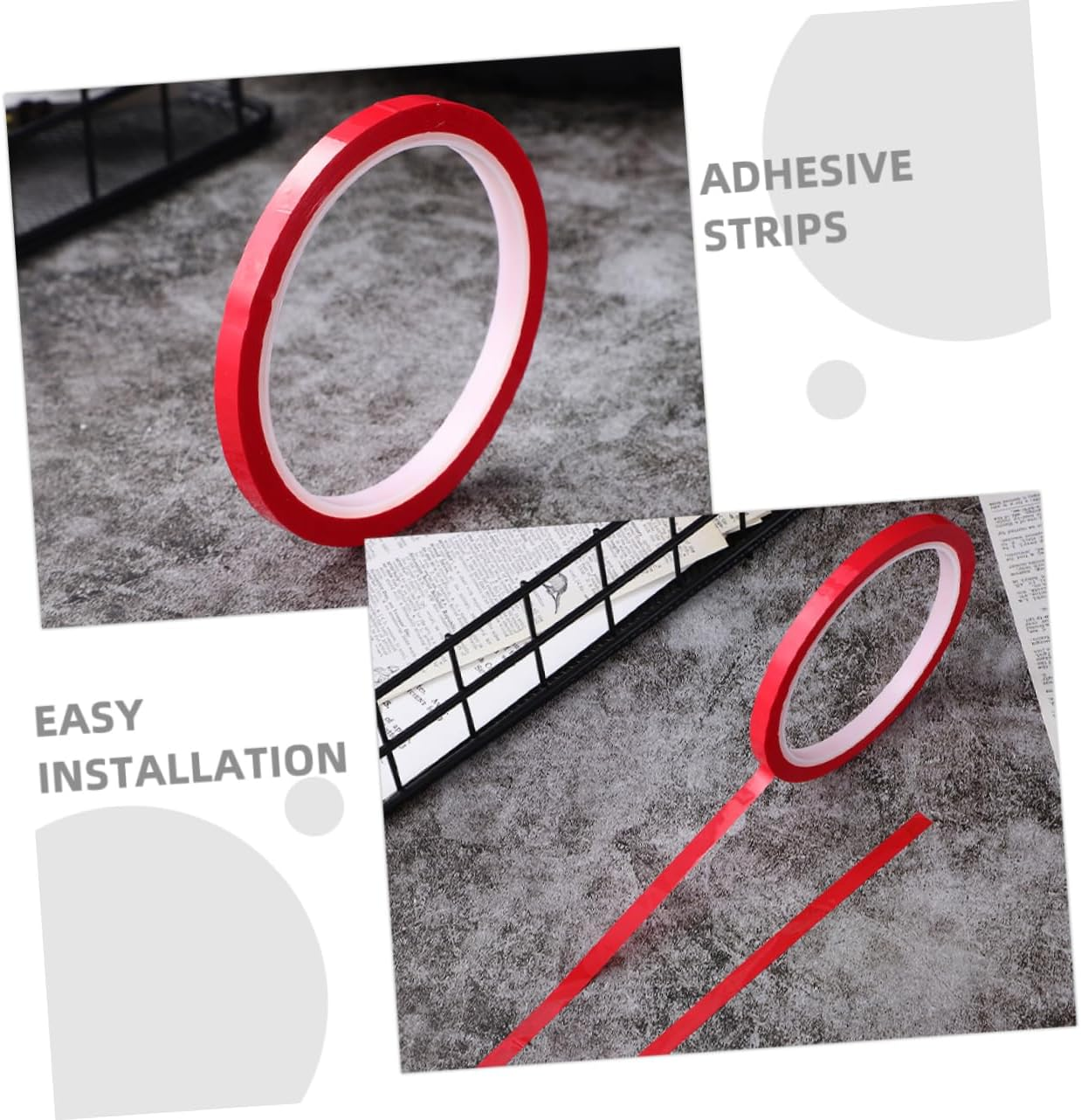 5Pcs Car Decorative Strips Vinyl Tape for Car Doors Windows Trunks Multi-Functional Dustproof image number 5