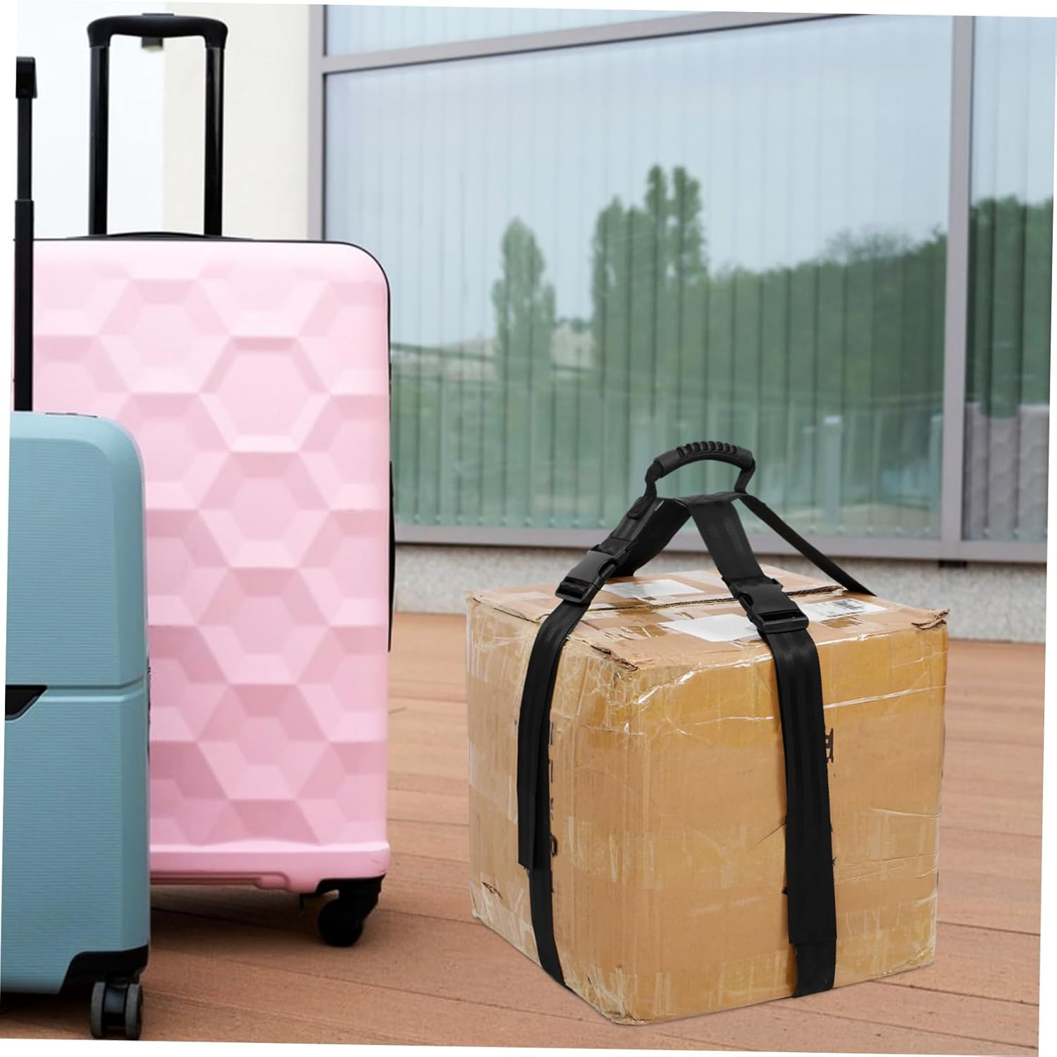 ROMISBABA Adjustable Luggage Straps Suitcase Carrying Straps Luggage Bands for Suitcases Case For image number 6