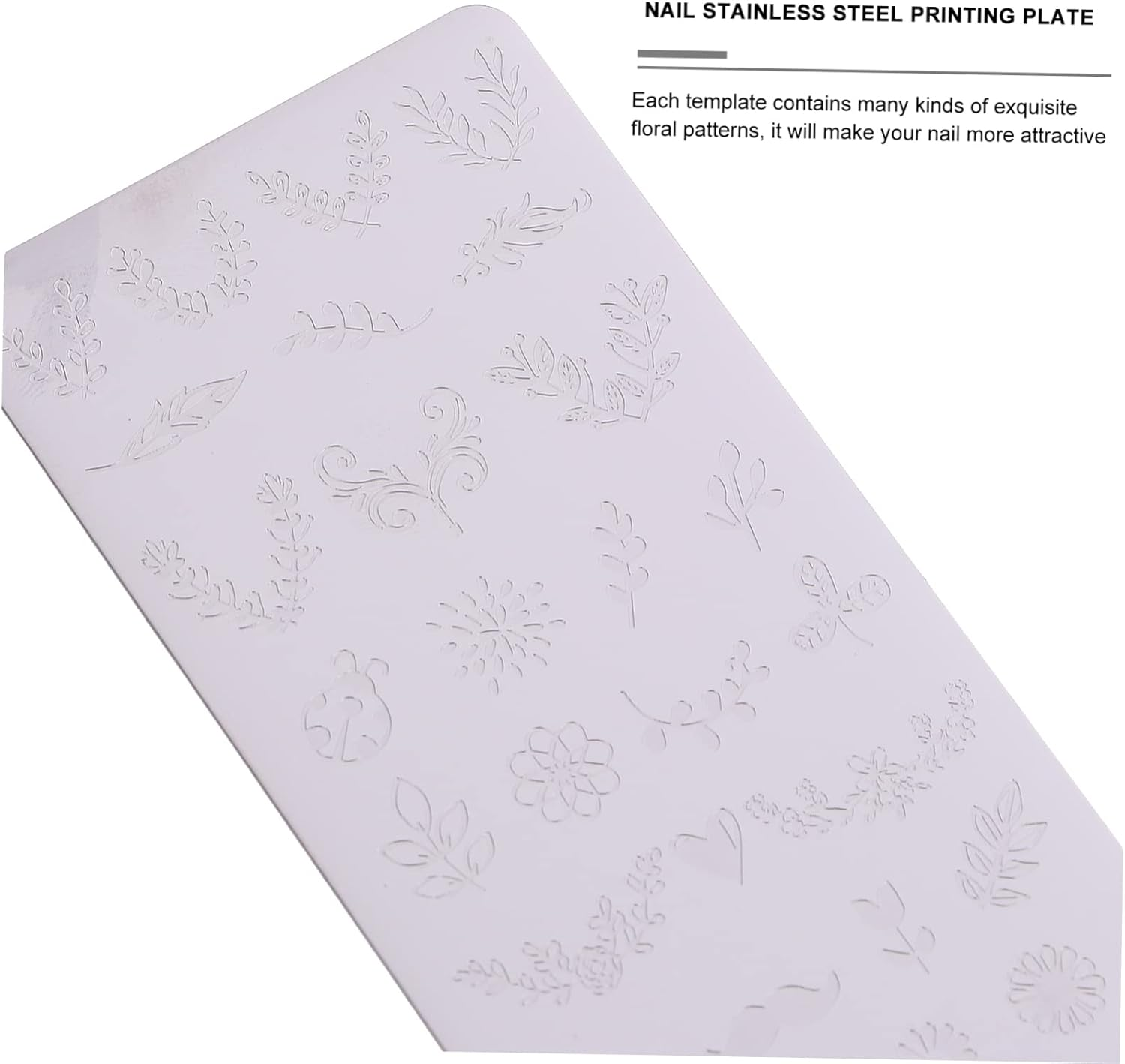 Vaguelly 3Pcs Nail Art Print Template Festival Nail Stencils for Manicure Winter Holiday Decor image number 4