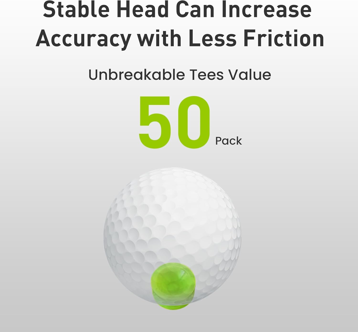 Amy Sport Golf Tees Step down Plastic Unbreakable 50 Pack Reusable Bulk Professional Height Control Castle Tee for Practice image number 1