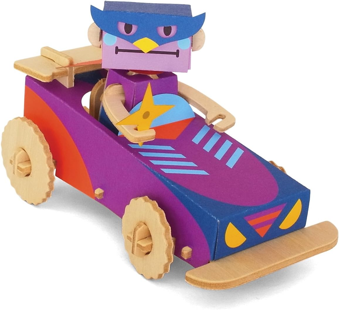 Twelvetone Play Deco Building Kit OWLMAN & OWLMOBILE PD-ST02-002 image number 1