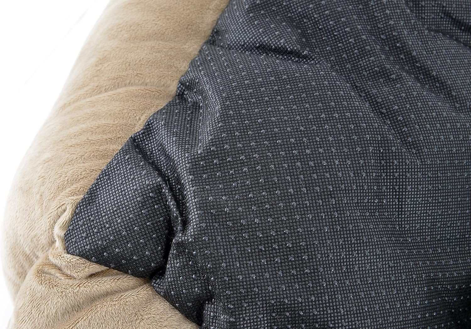 Long Rich Textiles Classic Solid Rectangle Dog and Pet Bed, Large, Tan/Taupe/Camel by Happycare Textiles, 24"X34" image number 6